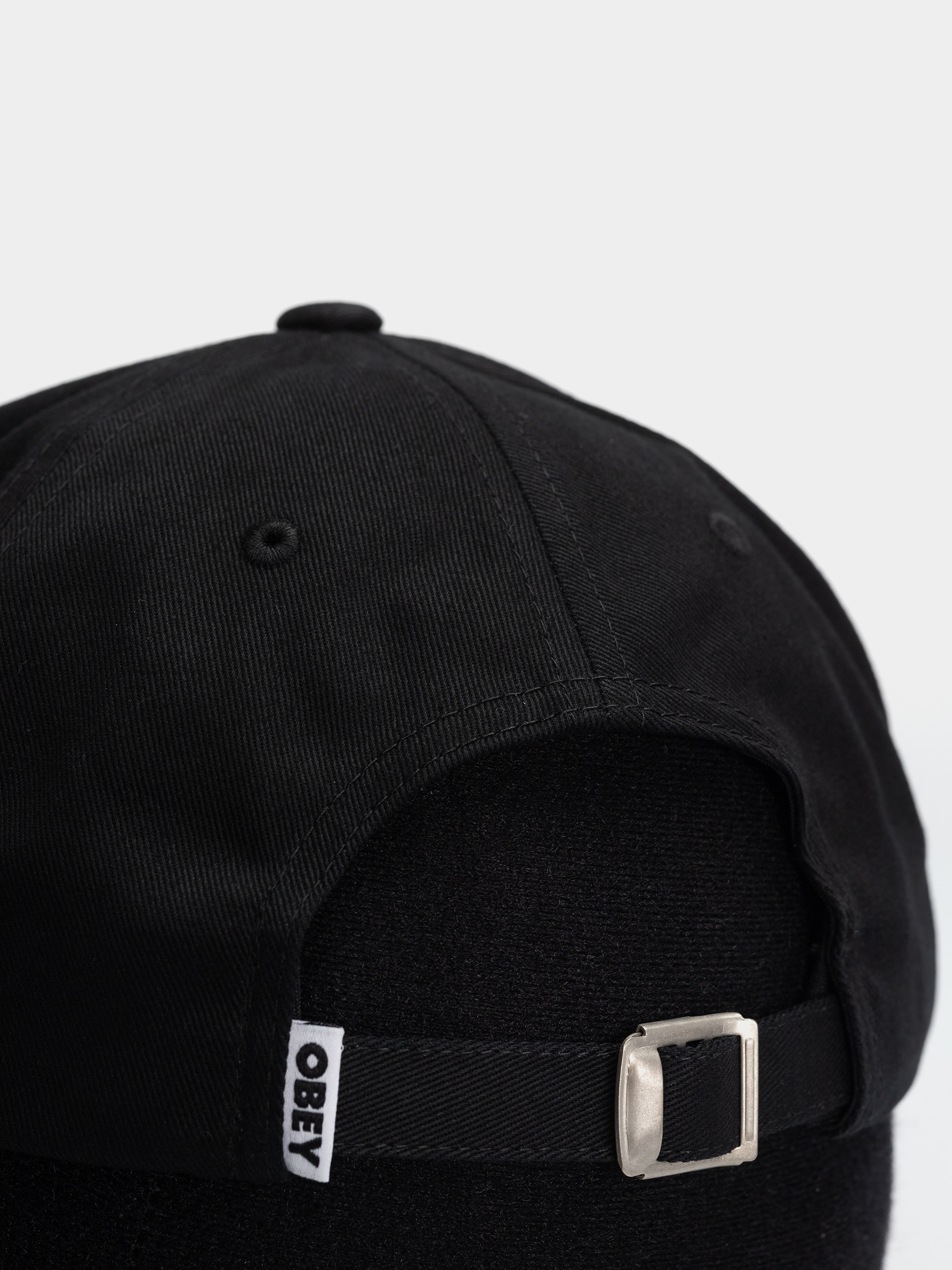 OBEY Bold Curve 6 Panel Cap (black)