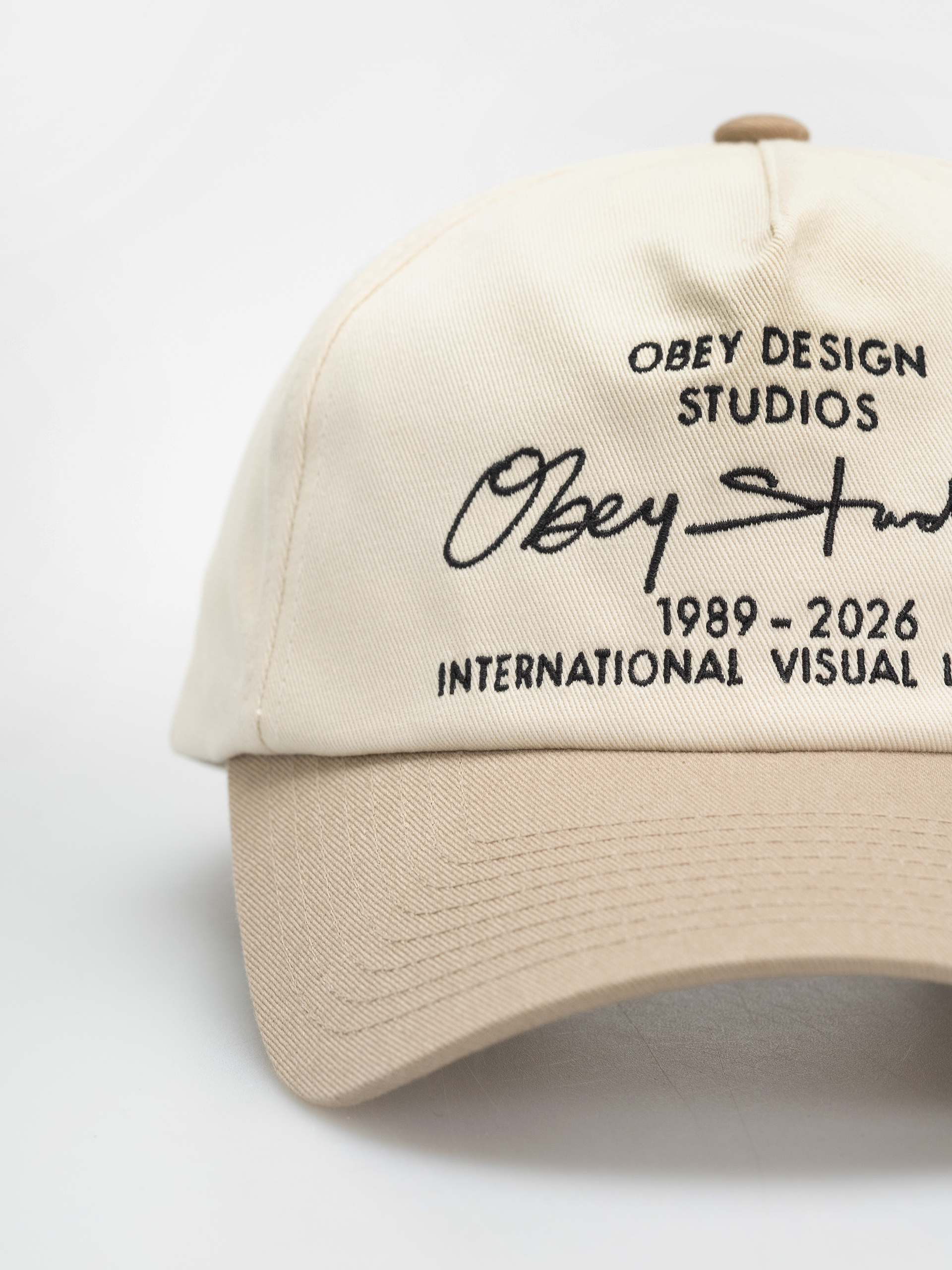 OBEY Design Studios 5 Panel Cap (pale khaki multi)