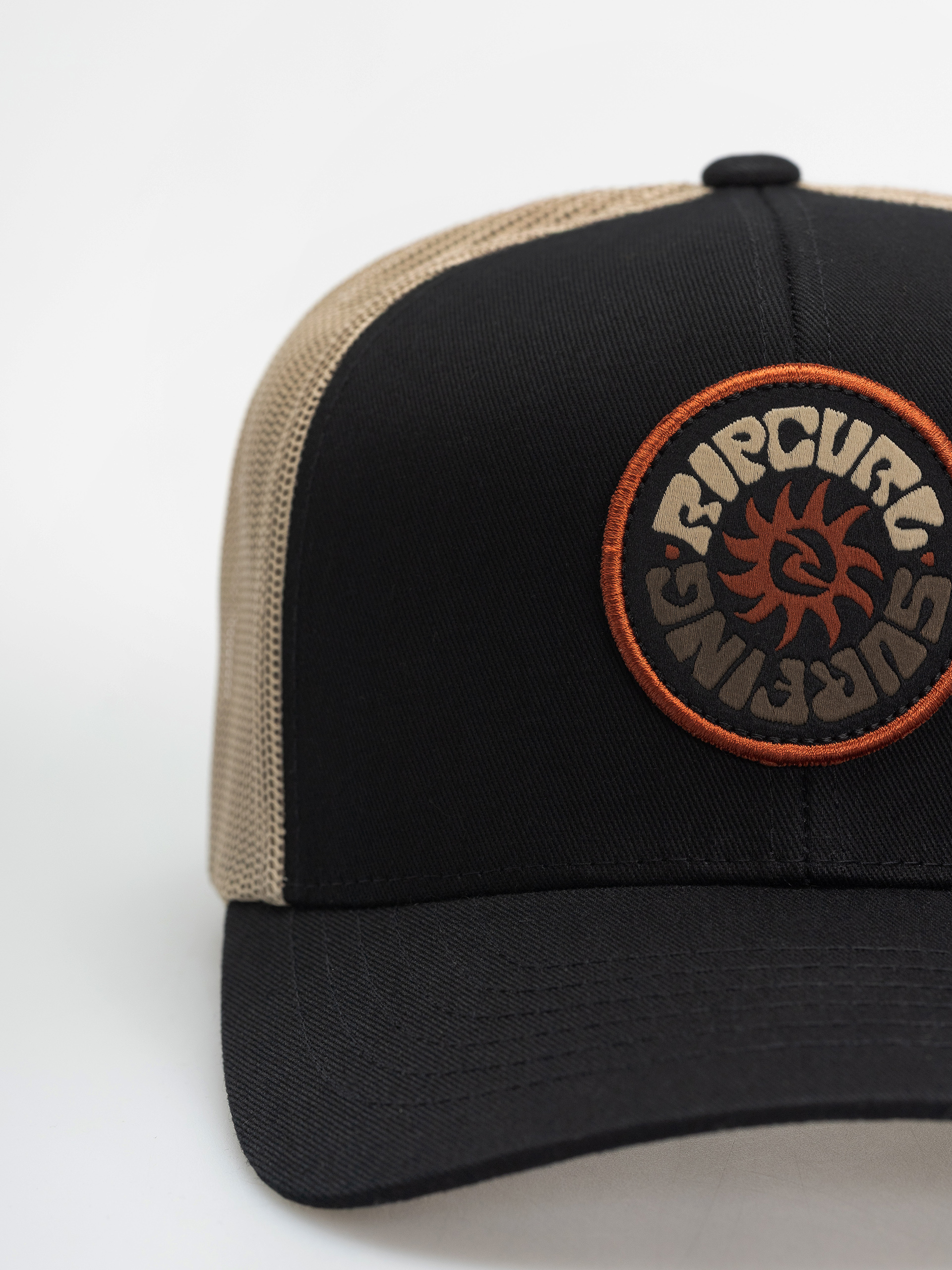 Rip Curl Custom Curve Trucker Cap (black/khaki)