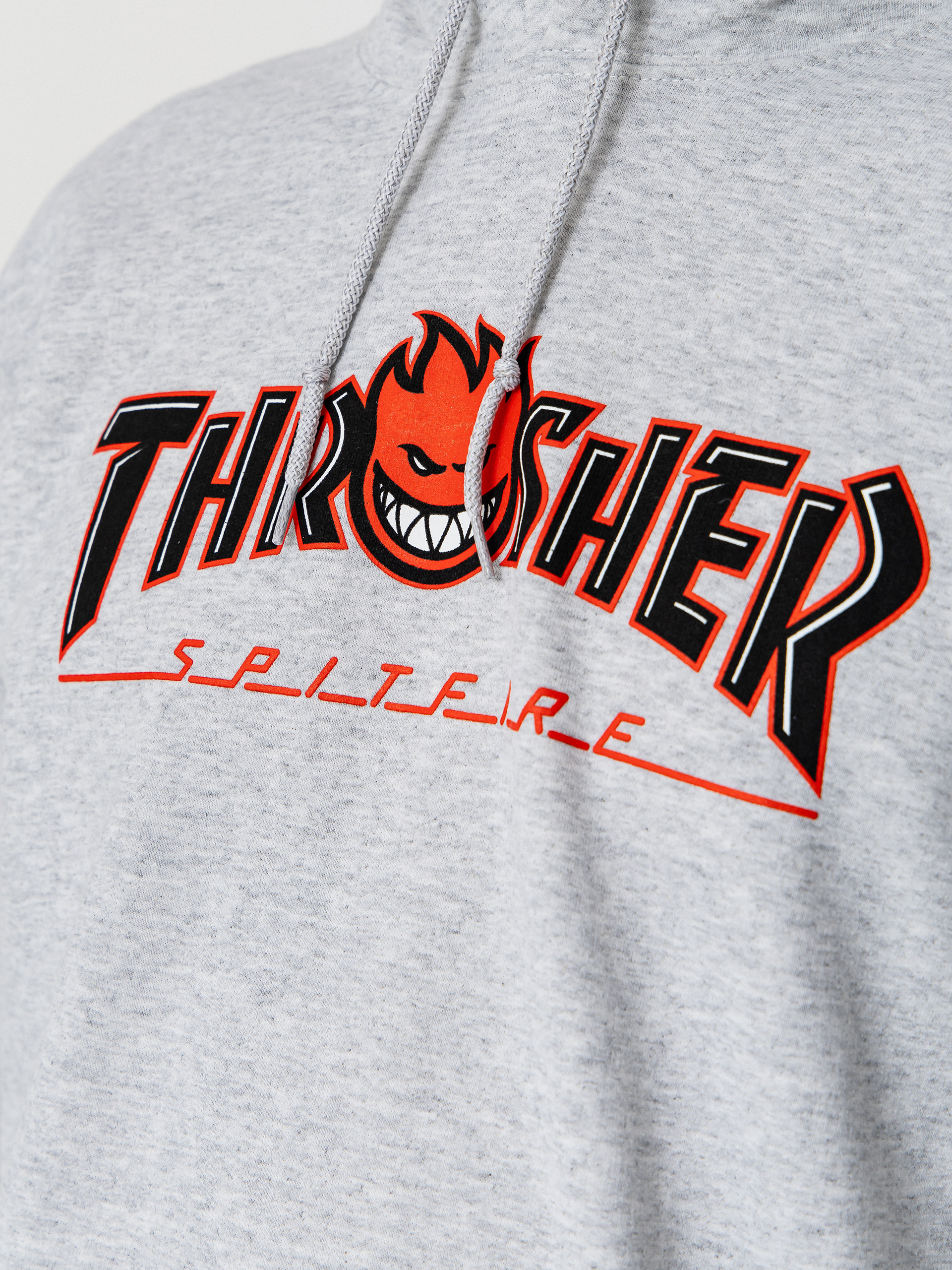 Thrasher x Spitfire Big Head Outline HD Hoodie (ash)