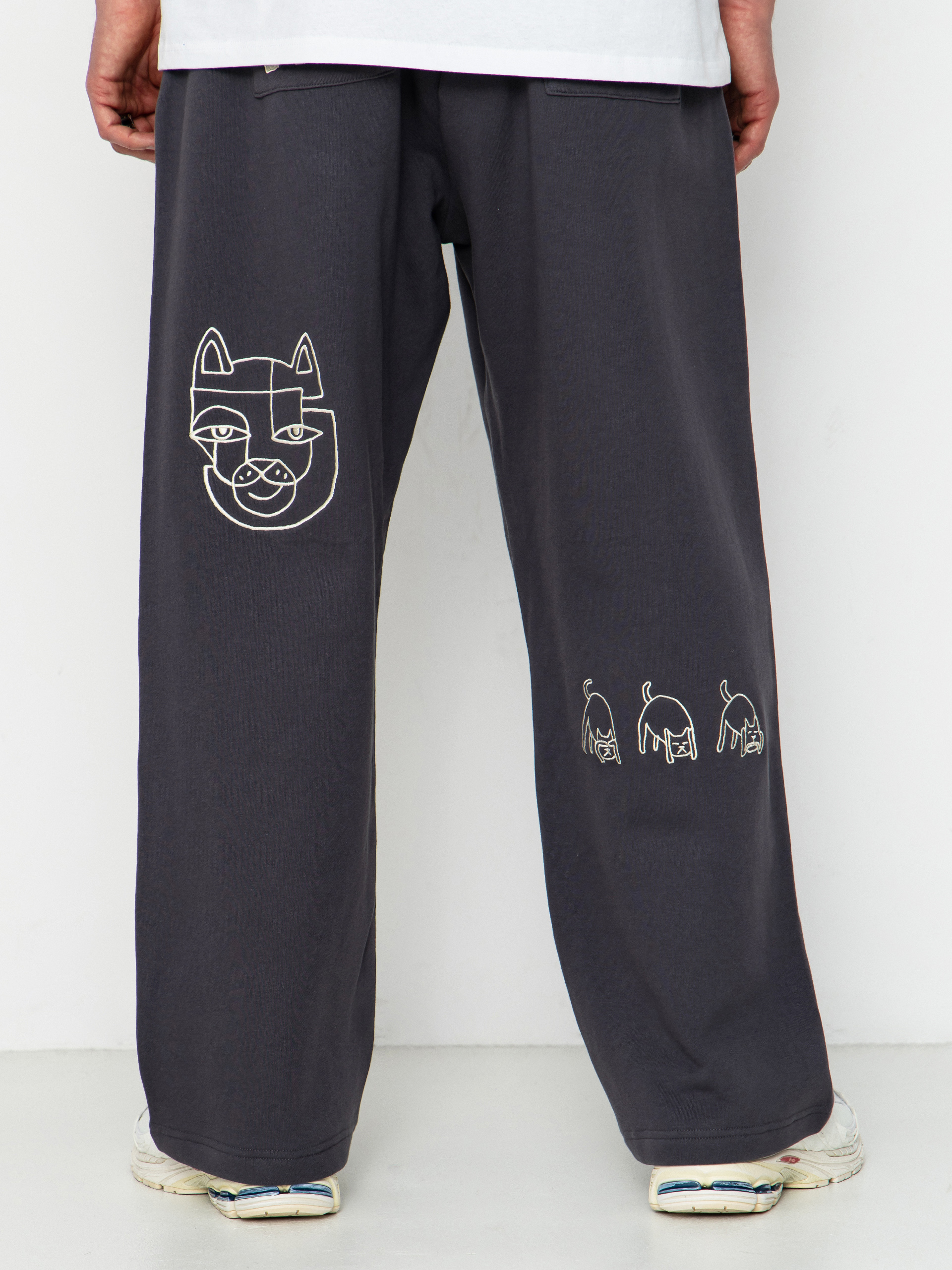RipNDip Blonded Straight Leg Hose (charcoal)