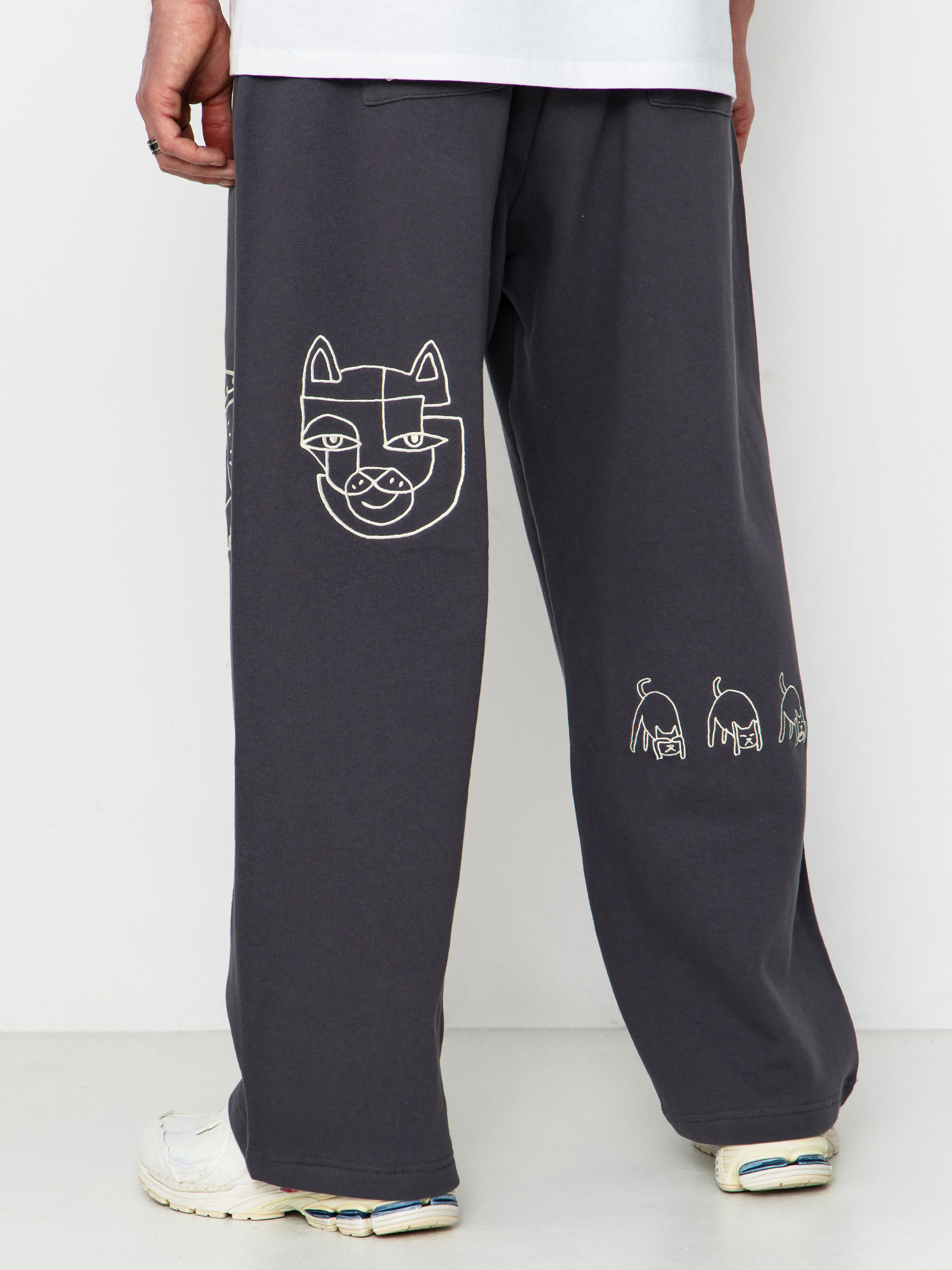 RipNDip Blonded Straight Leg Pants (charcoal)