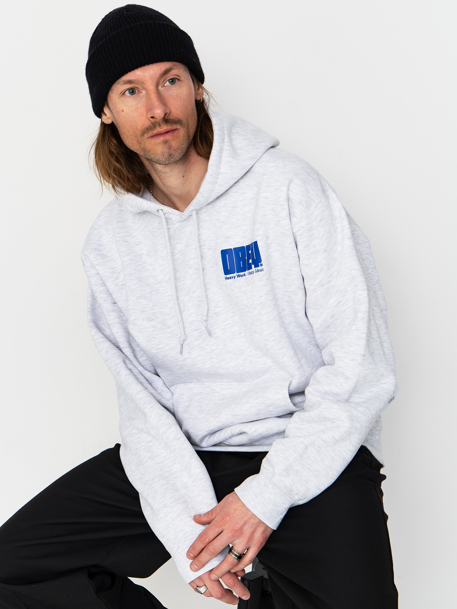 OBEY Heavy Ideas HD Hoodie (ash grey)