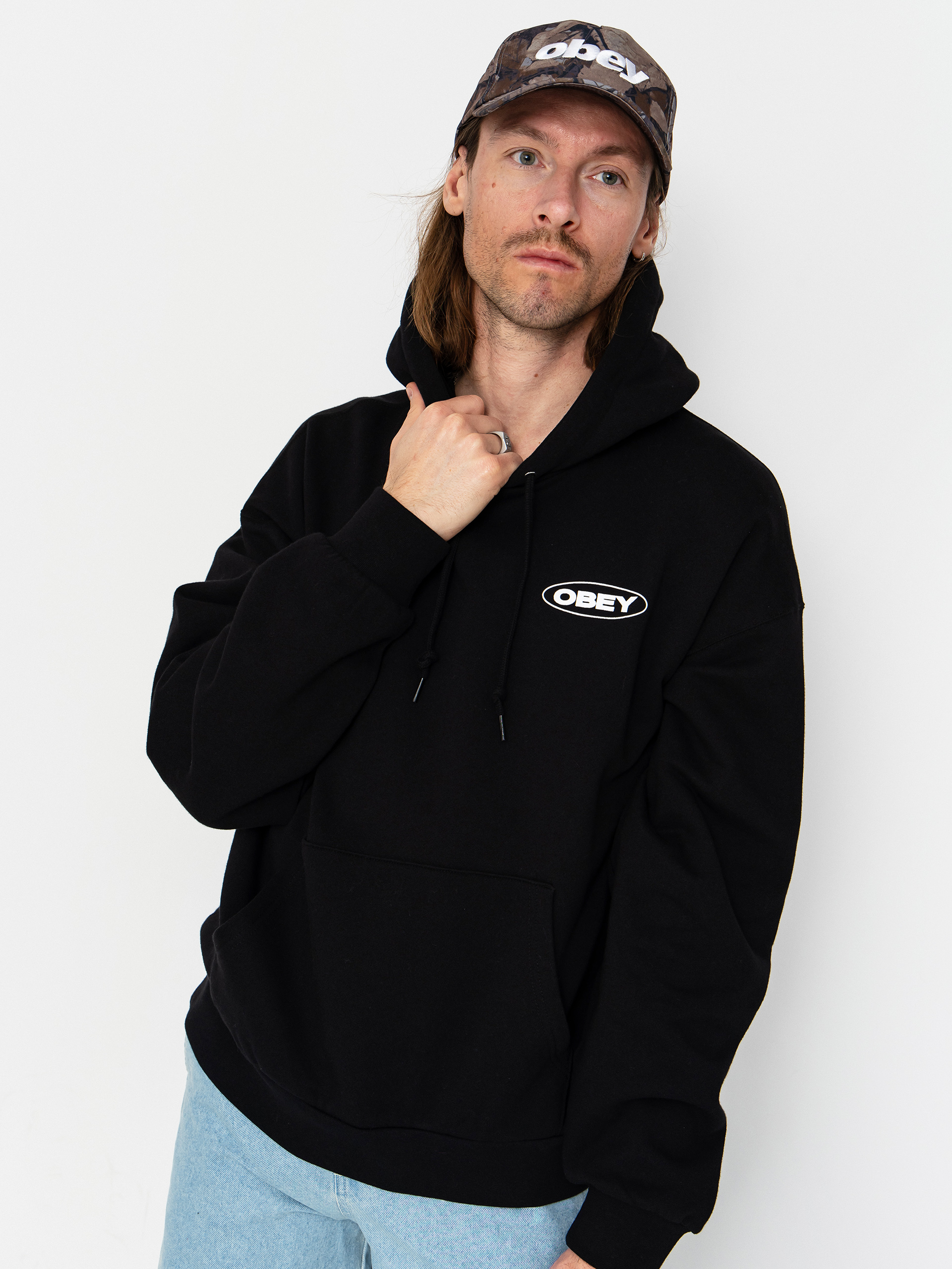 OBEY Oval Cities HD Hoodie (black)