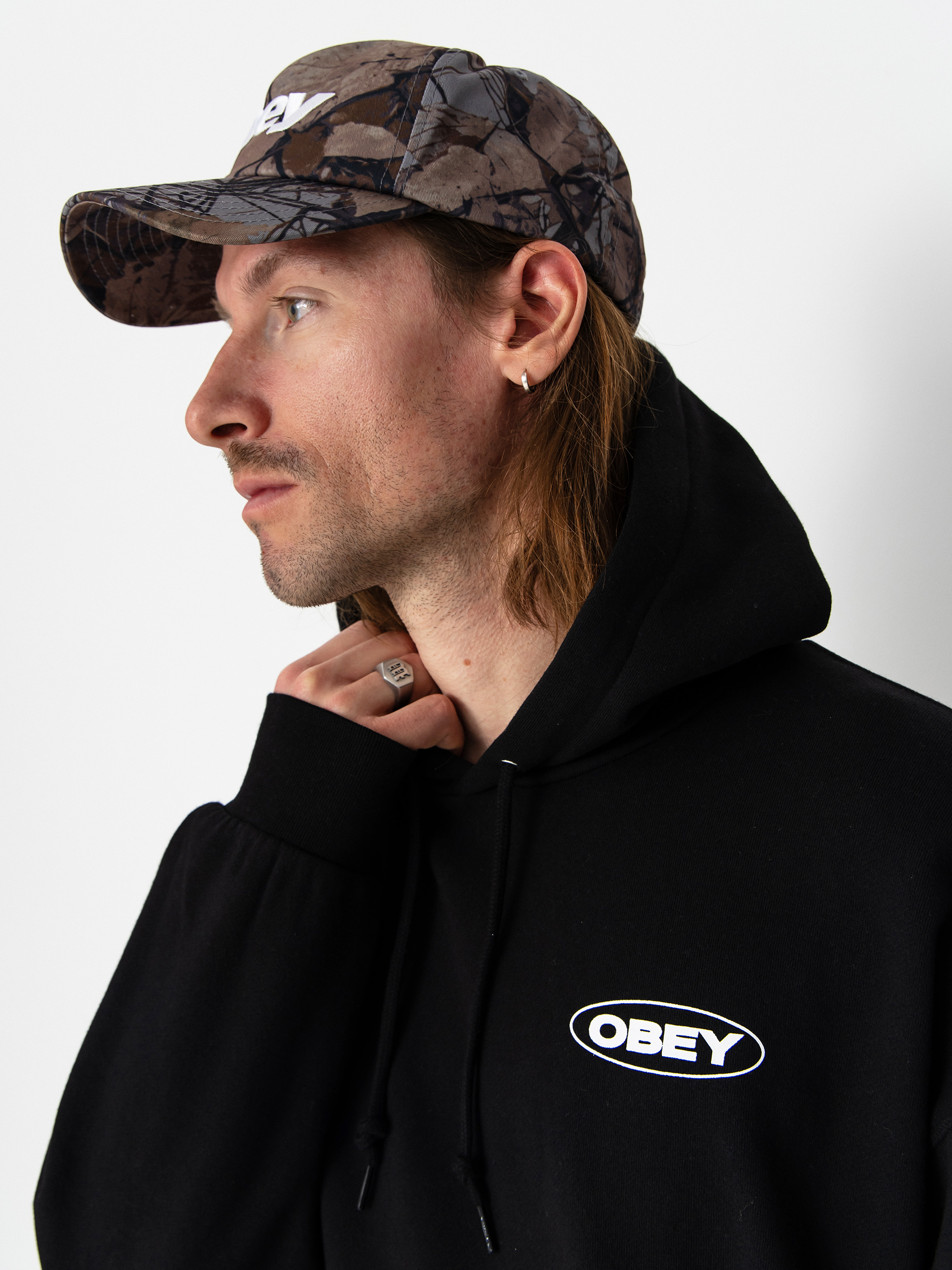 OBEY Oval Cities HD Hoodie (black)