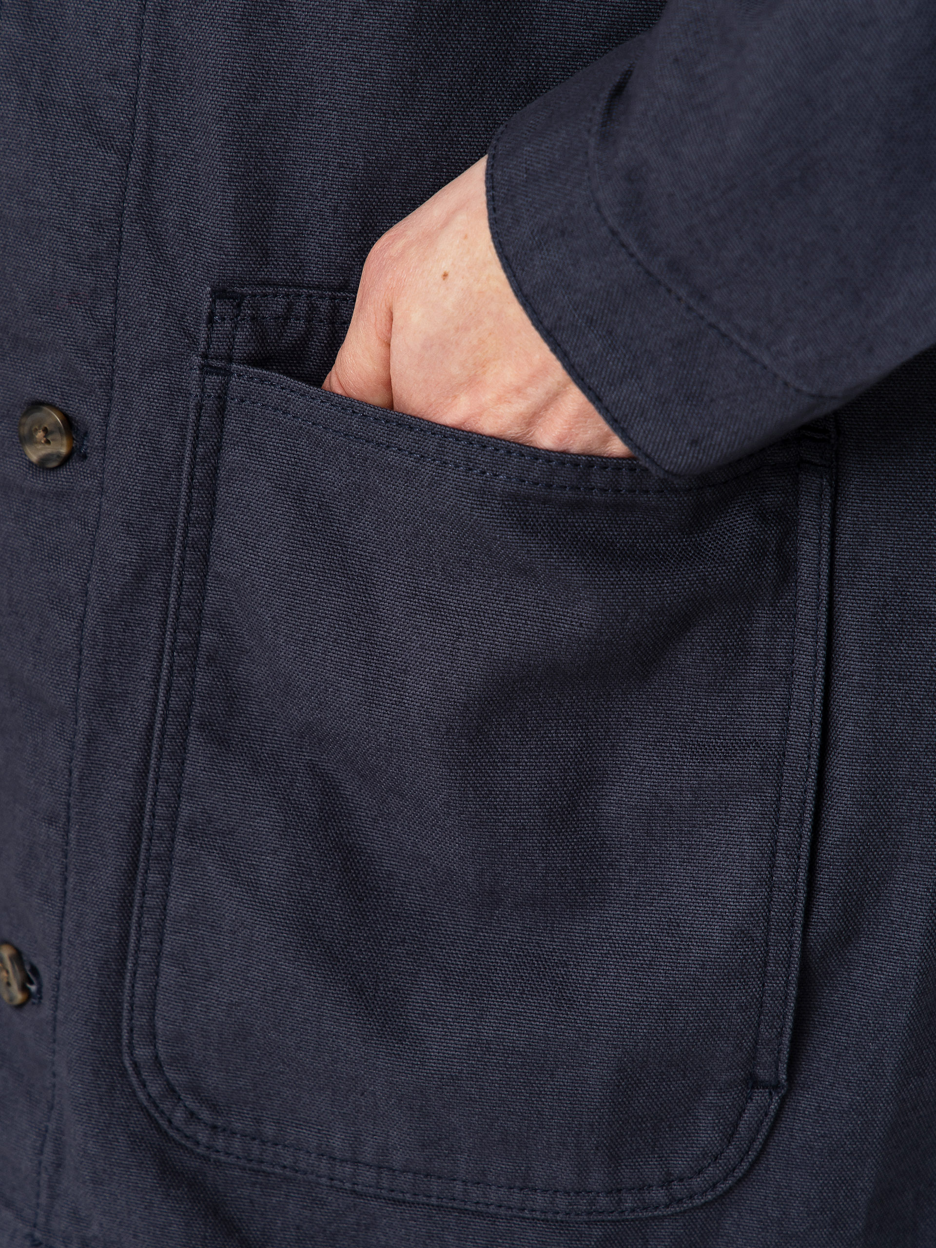 Patagonia Point Reyes Canvas Jacke (smolder blue)