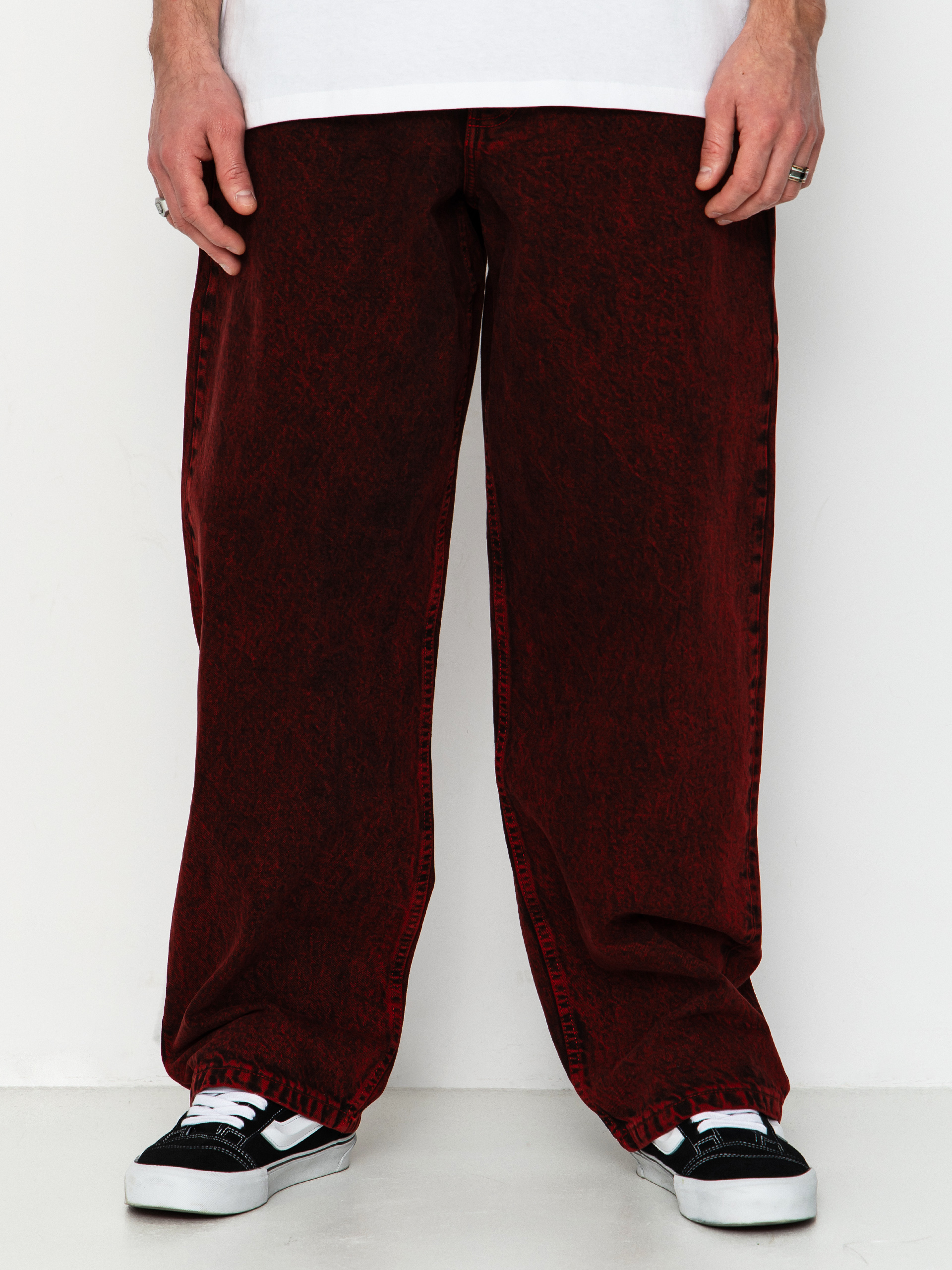 Vans Check 5 Baggy Acid Overdyed Denim Hose (racing red)