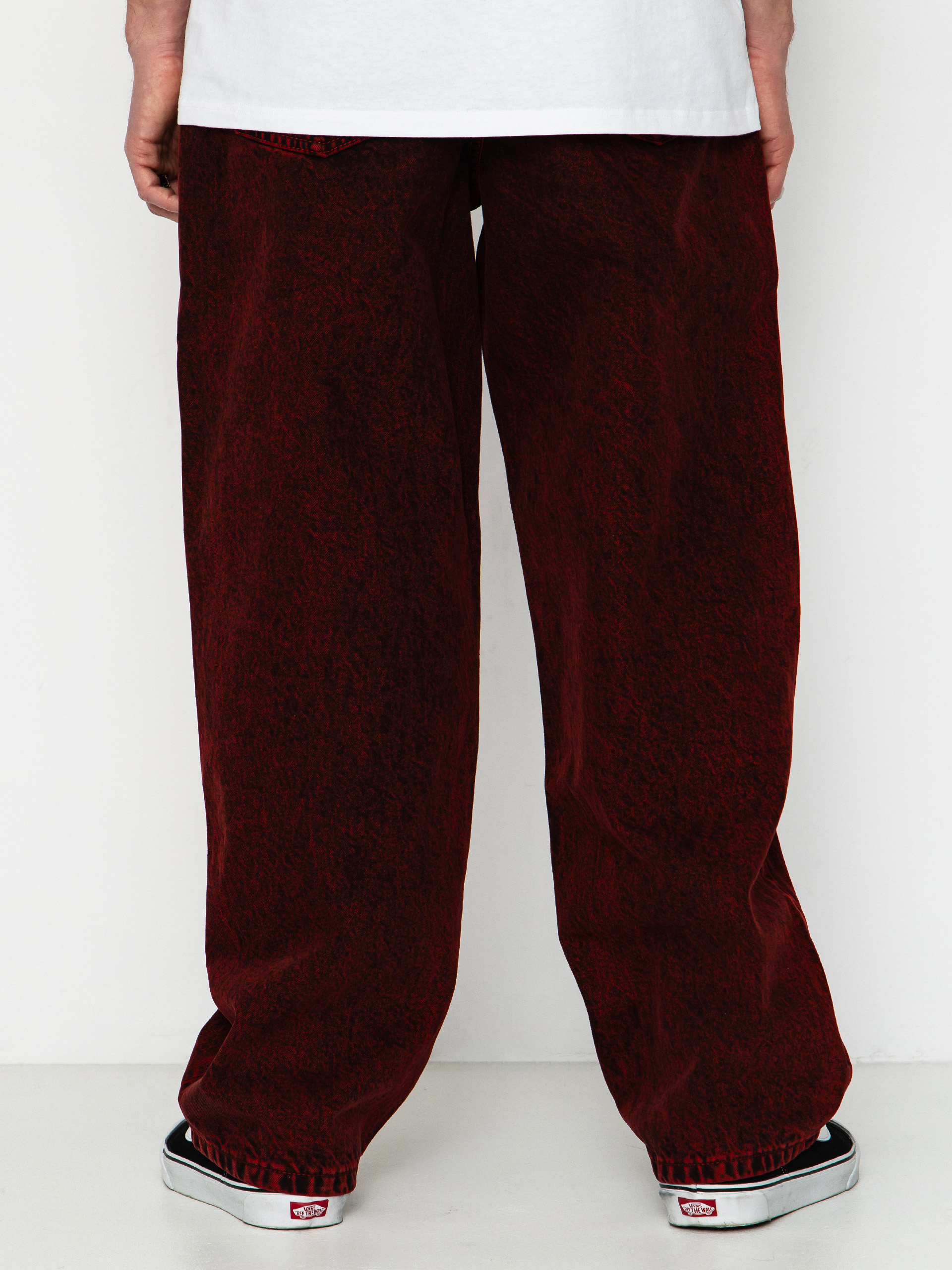 Vans Check 5 Baggy Acid Overdyed Denim Hose (racing red)