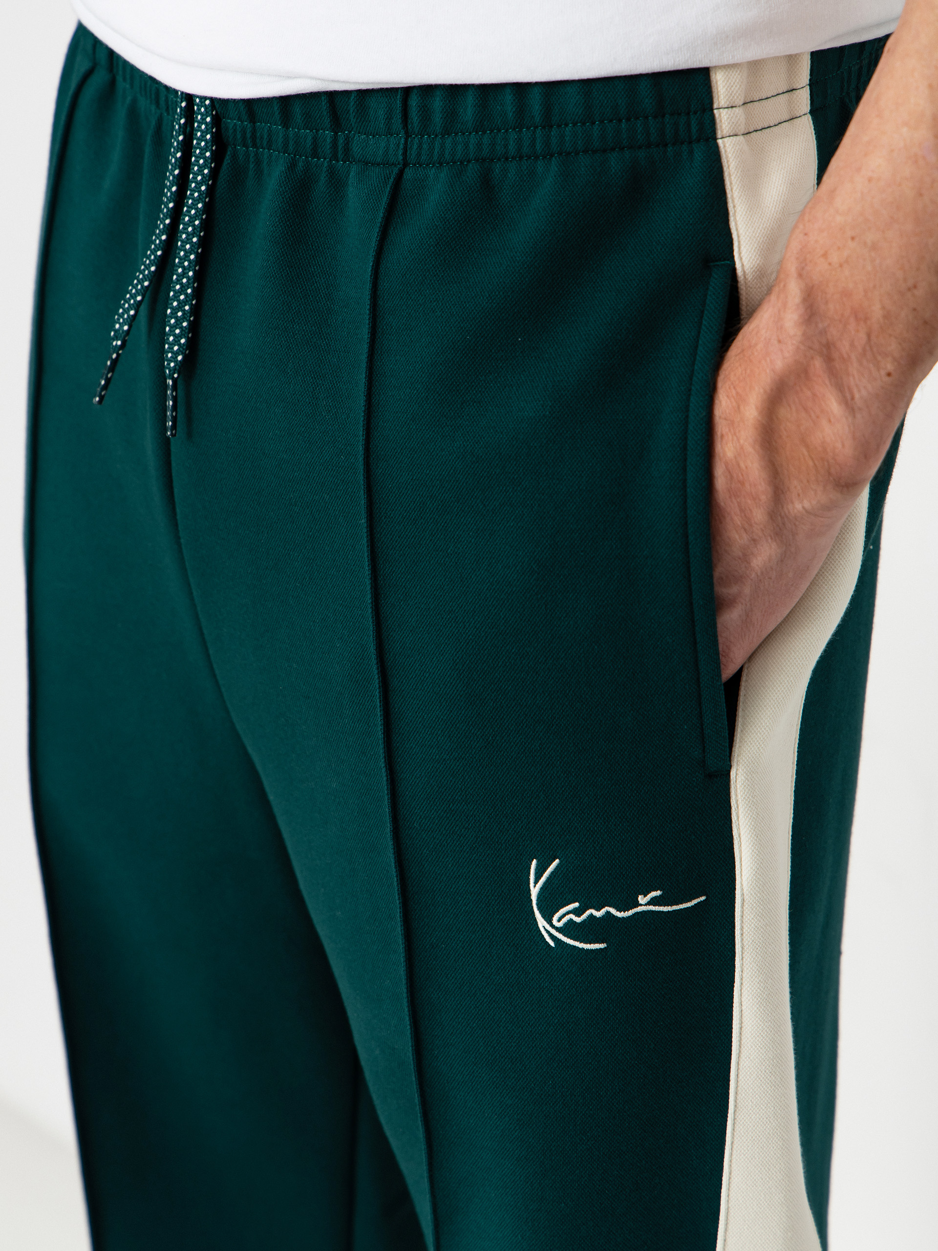 Karl Kani Signature Sidestripe Pique Hose (green)