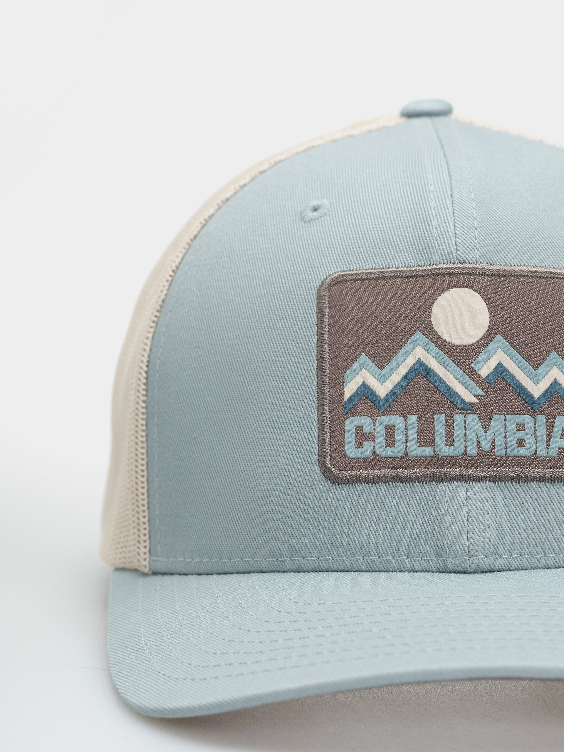 Columbia Mesh Snap Back Cap (crushed blue/iron/columbia mountains)