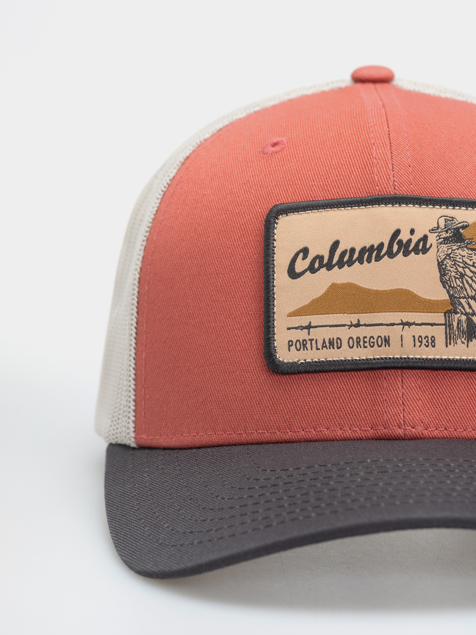 Columbia Mesh Snap Back Cap (washed red/shark/dark stone/iron)