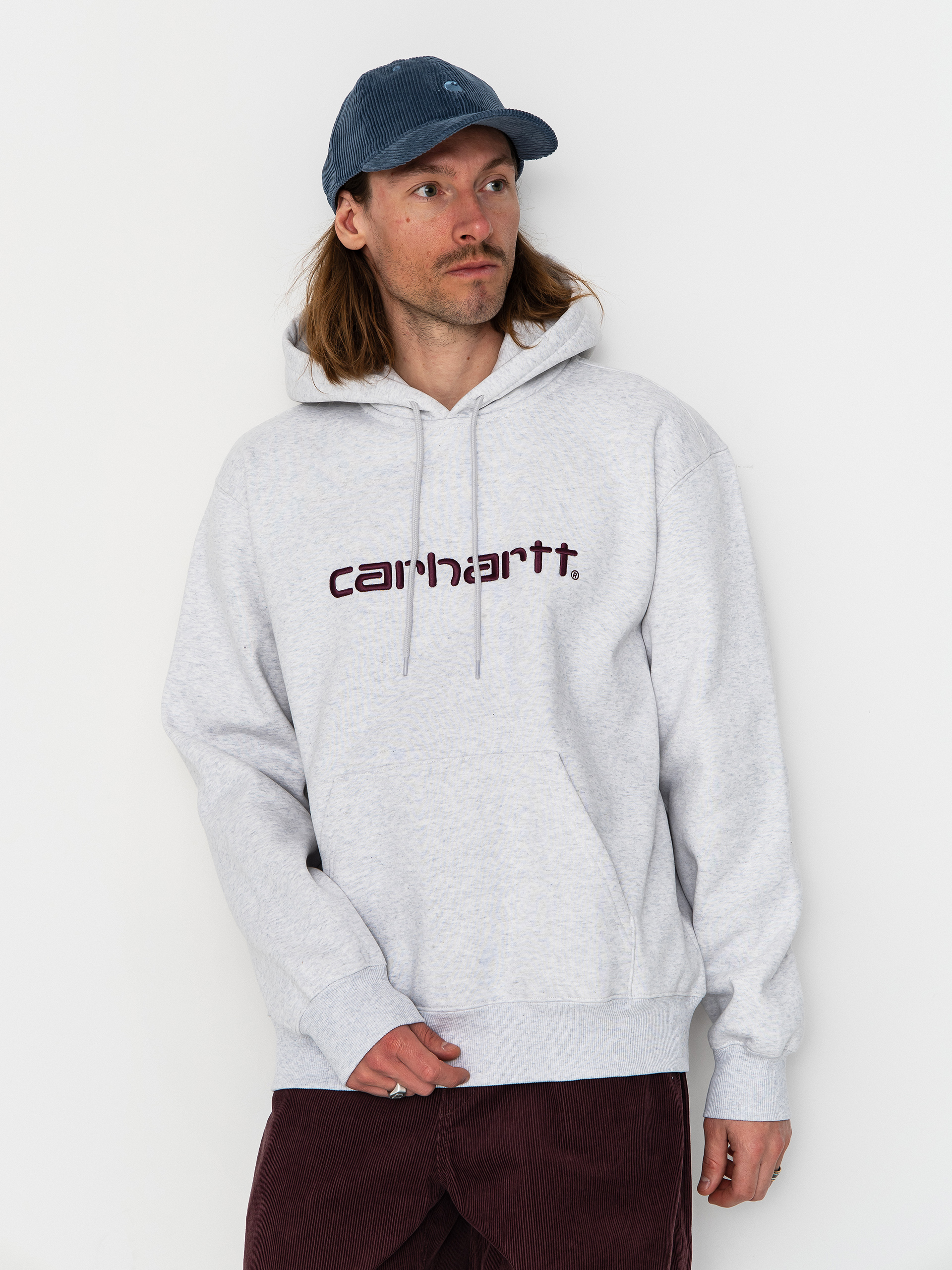 Stussy Basic HD Hoodie - grey (ash heather)