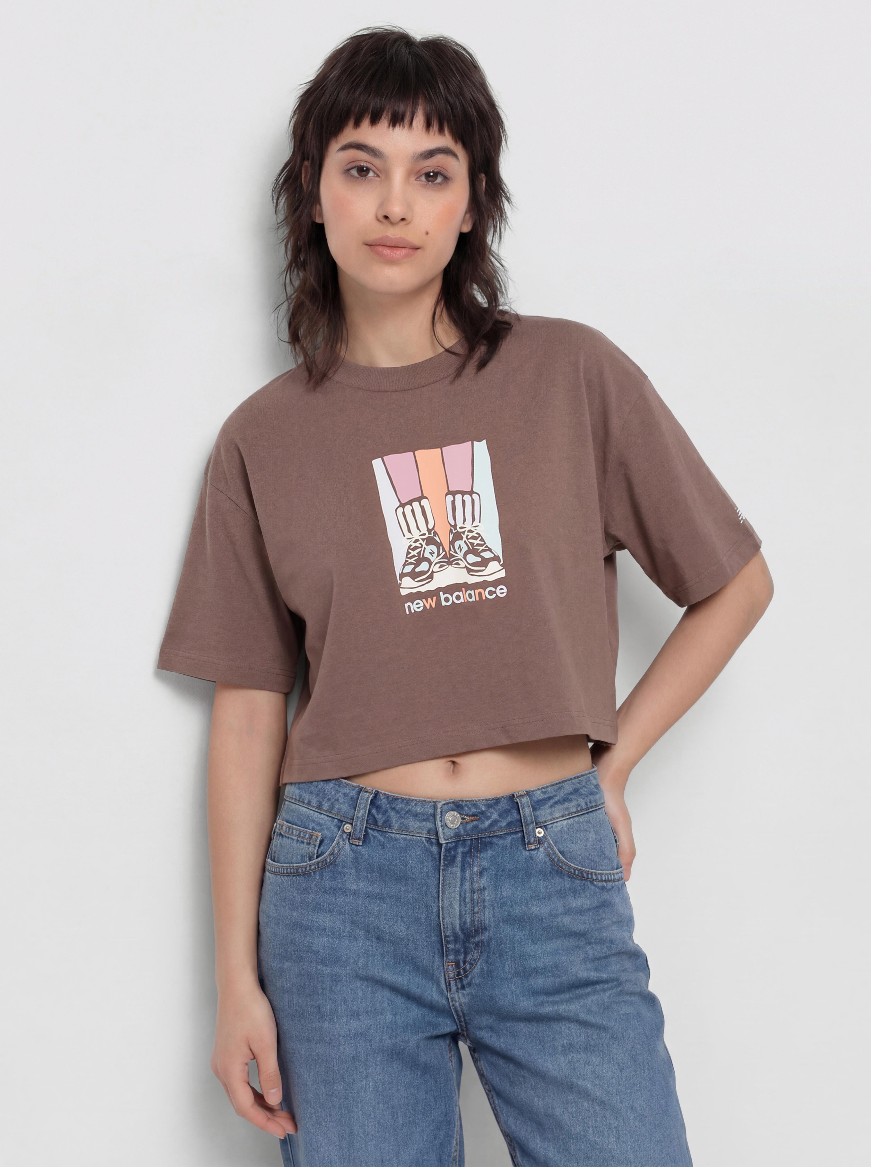 New Balance Athletics Gradient Shoes Wmn T-Shirt (brown)