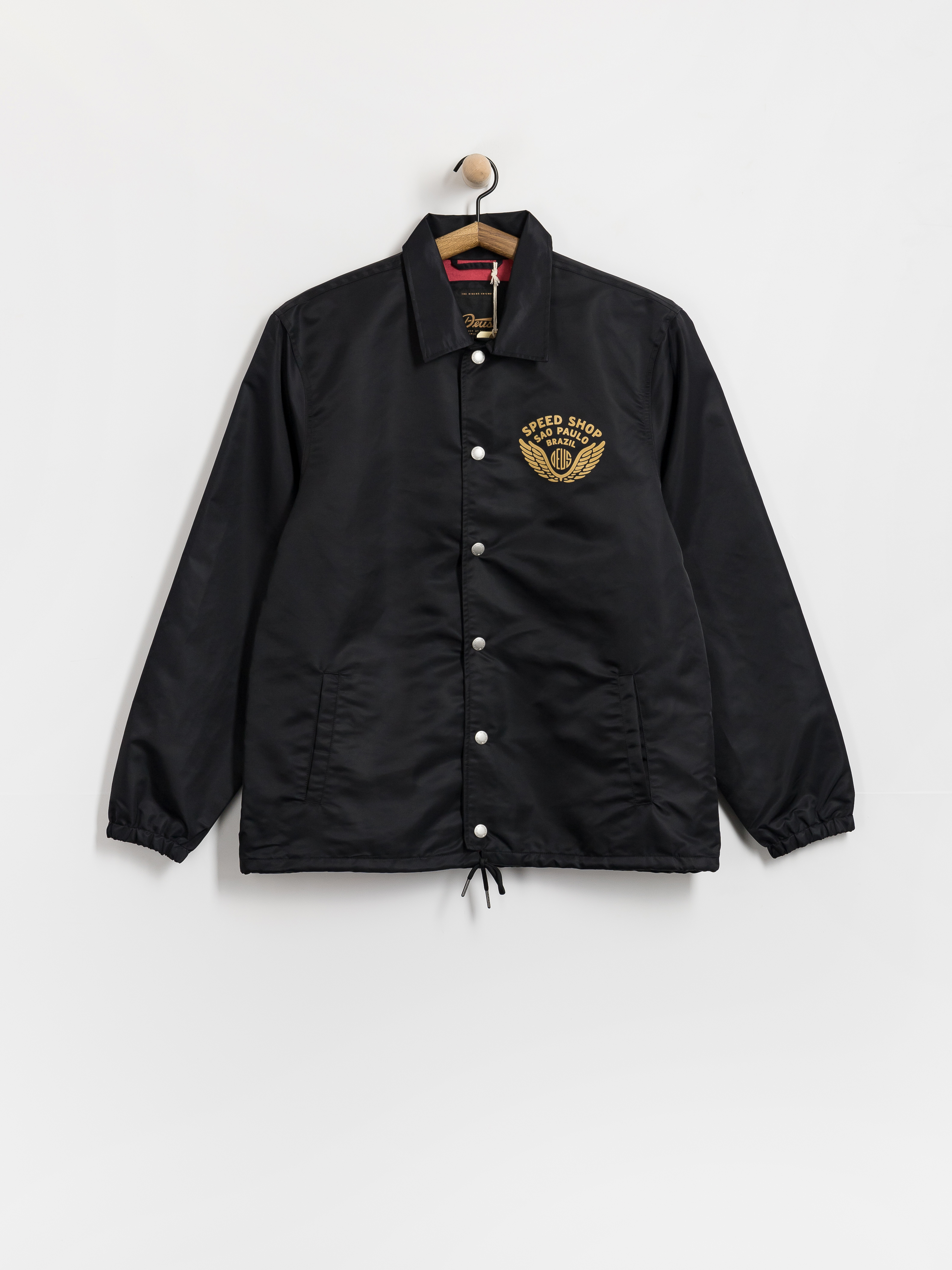 Deus Ex Machina Jacket Munificence Nylon Coach (black)