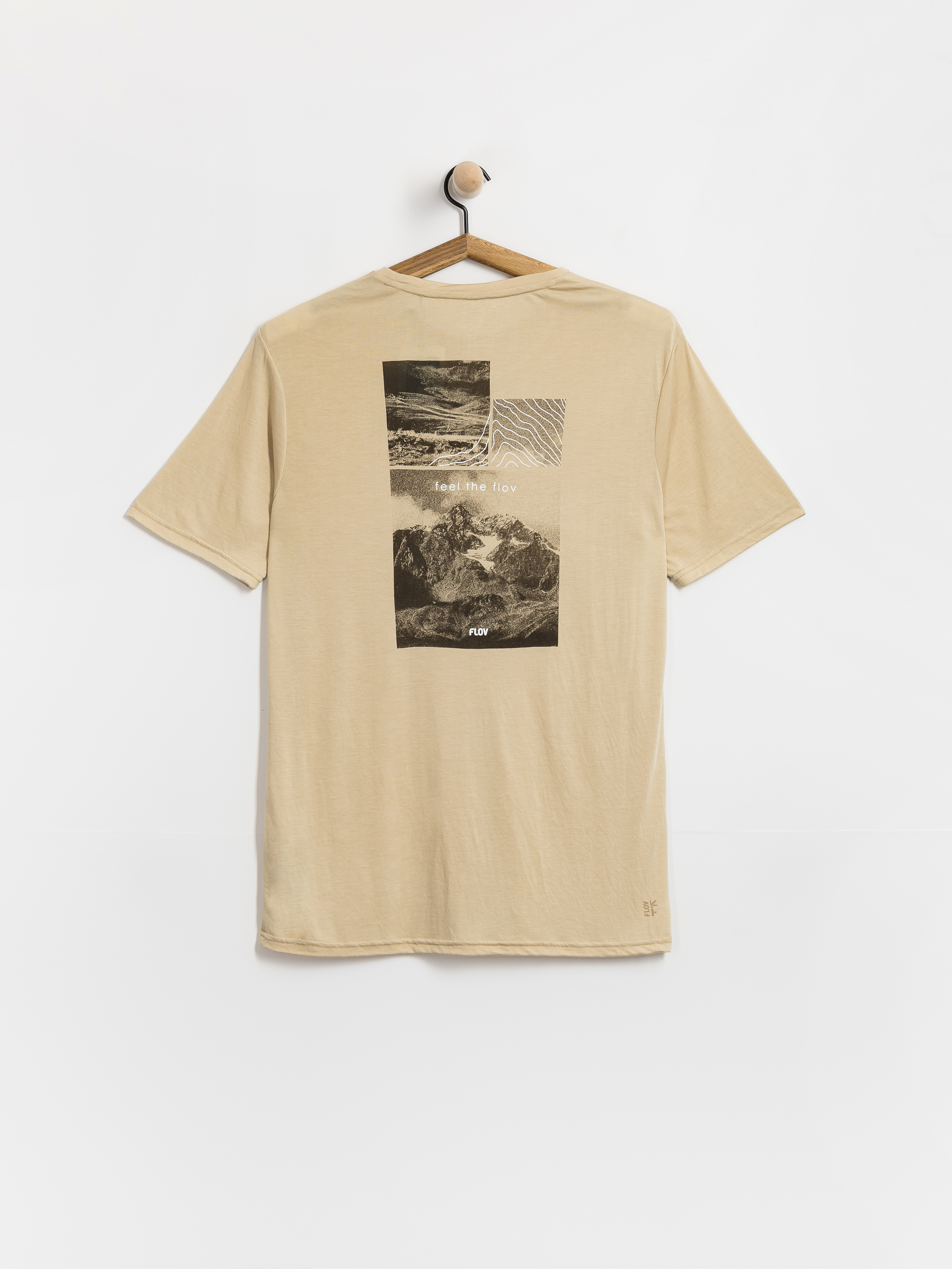 FLOV T-Shirt Morro (beige/dark grey)