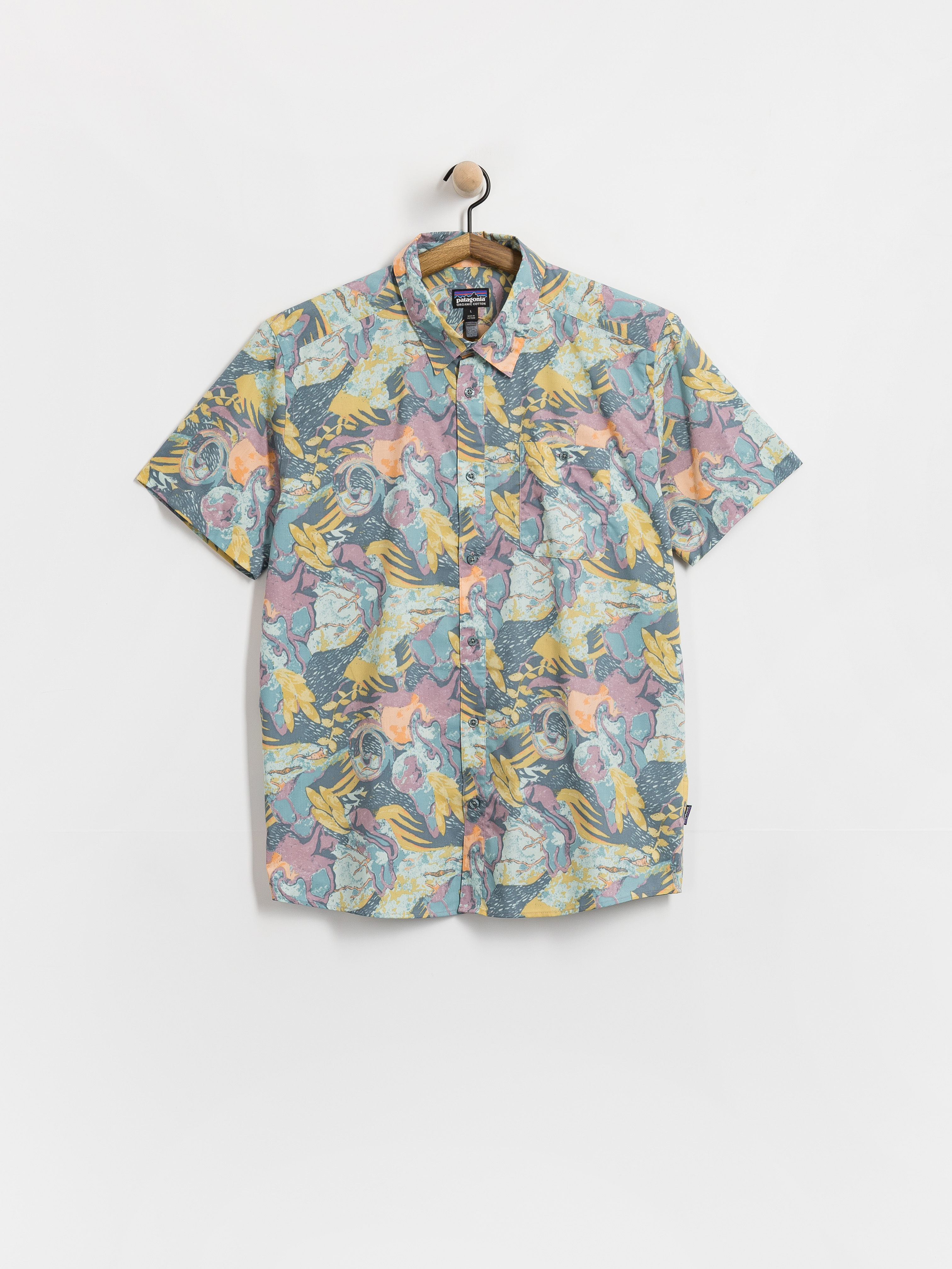 Patagonia Go To Shirt Shirt - green (cliffs and waves conifer green)