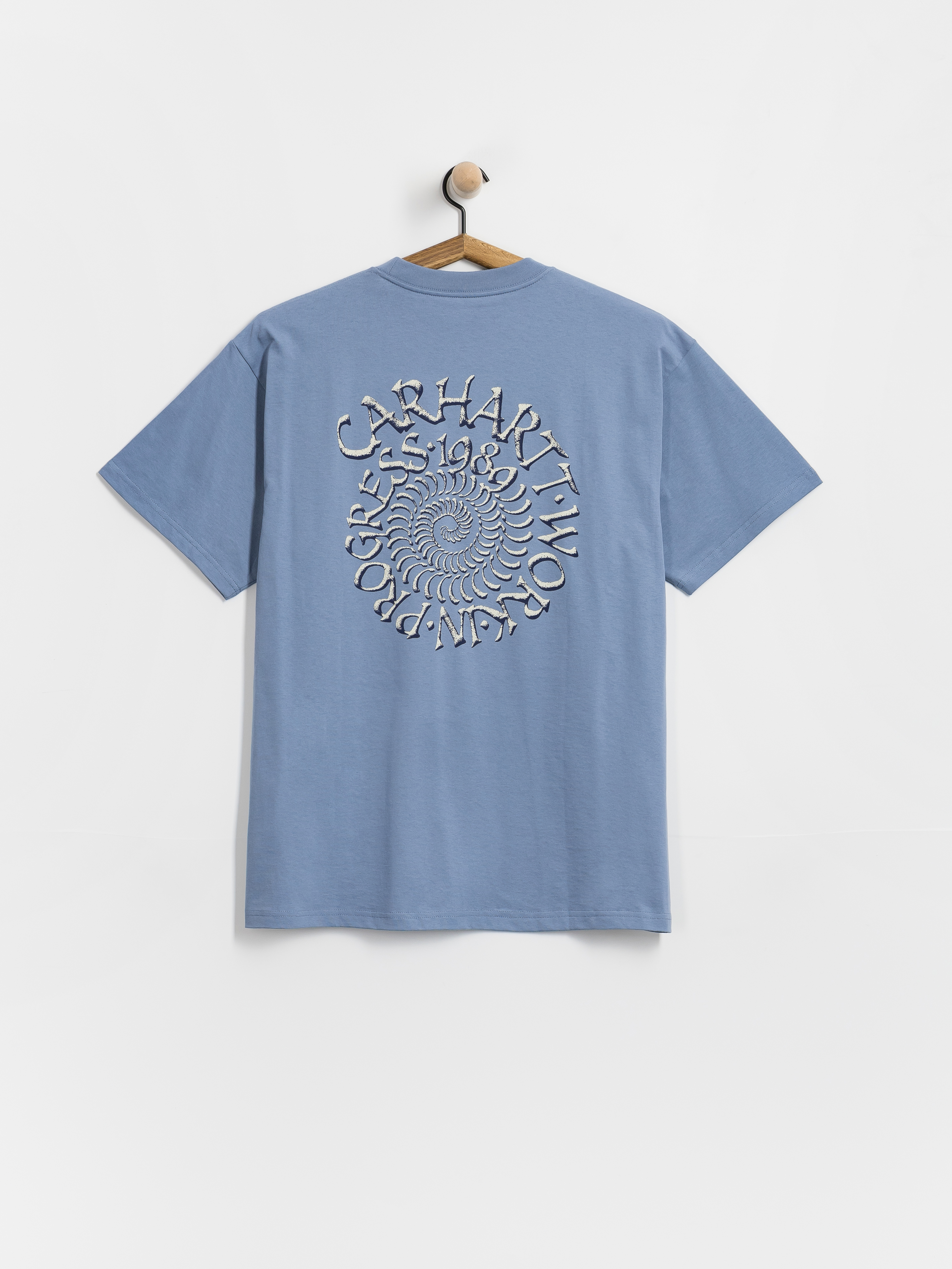 Carhartt WIP T-Shirt Spirals (gentle blue)