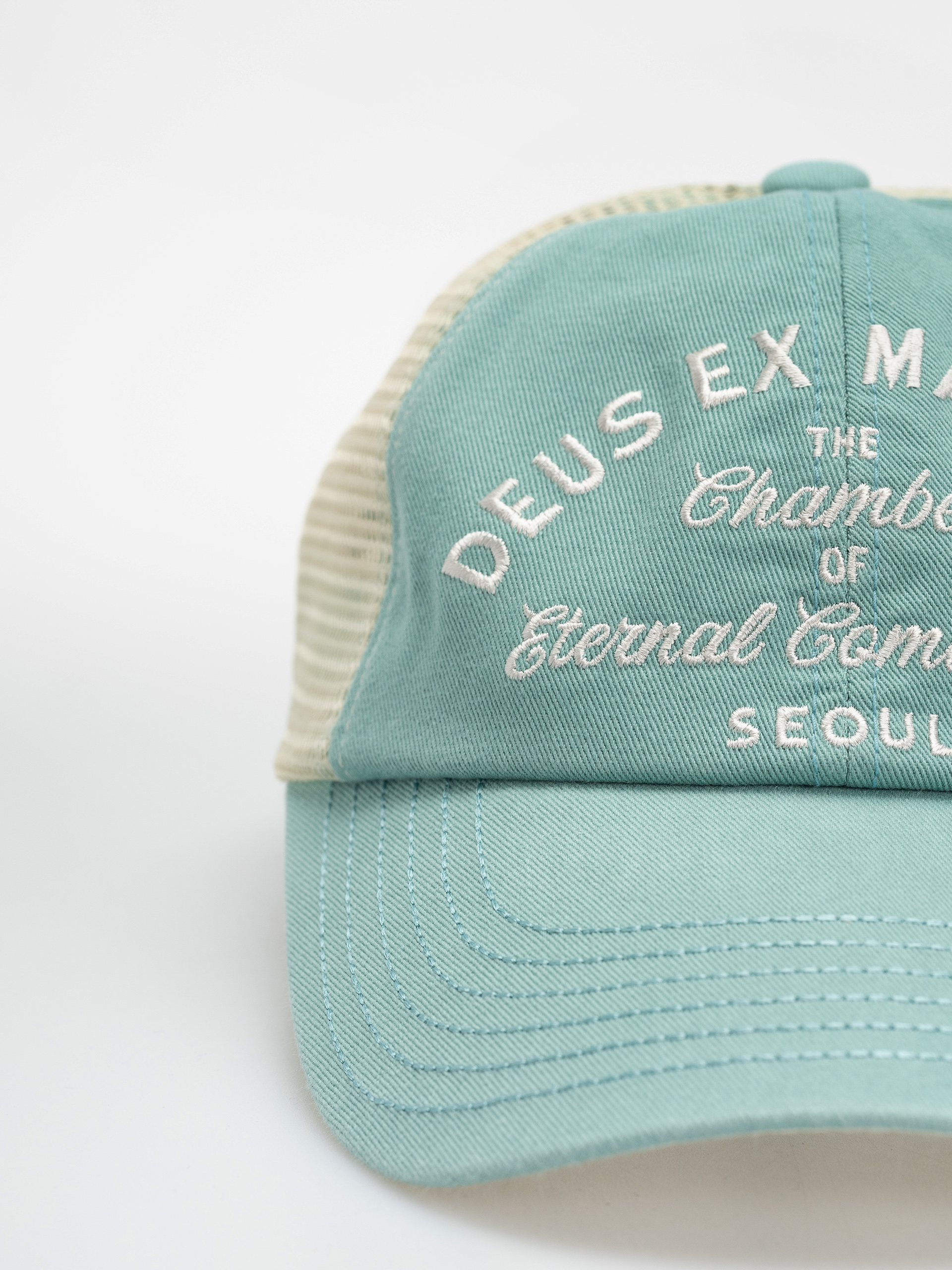 Deus Ex Machina Cap Seoul Script Address (blue)