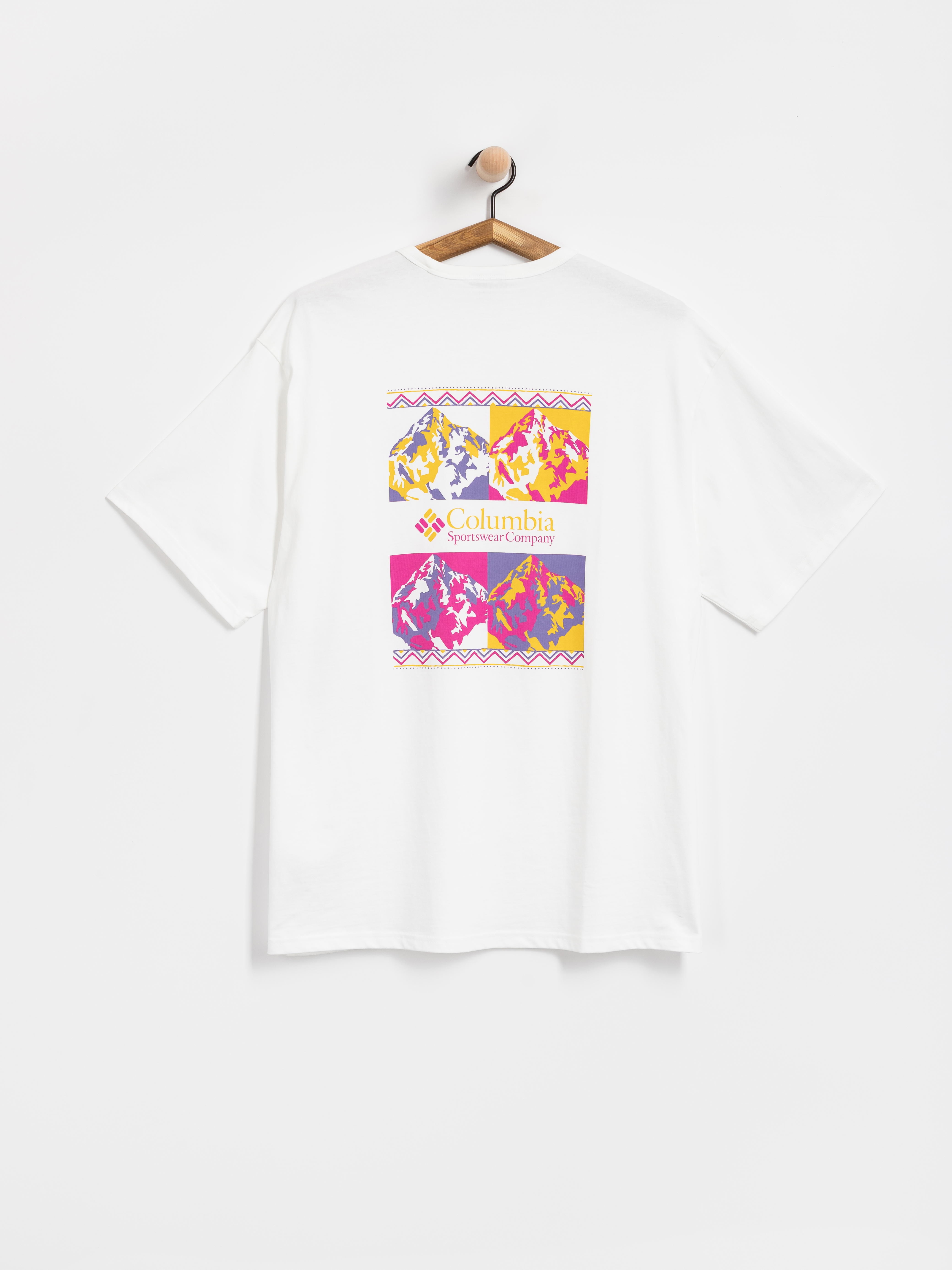 Columbia CSC Heavyweight Iconic T-shirt (white/repeated peaks)