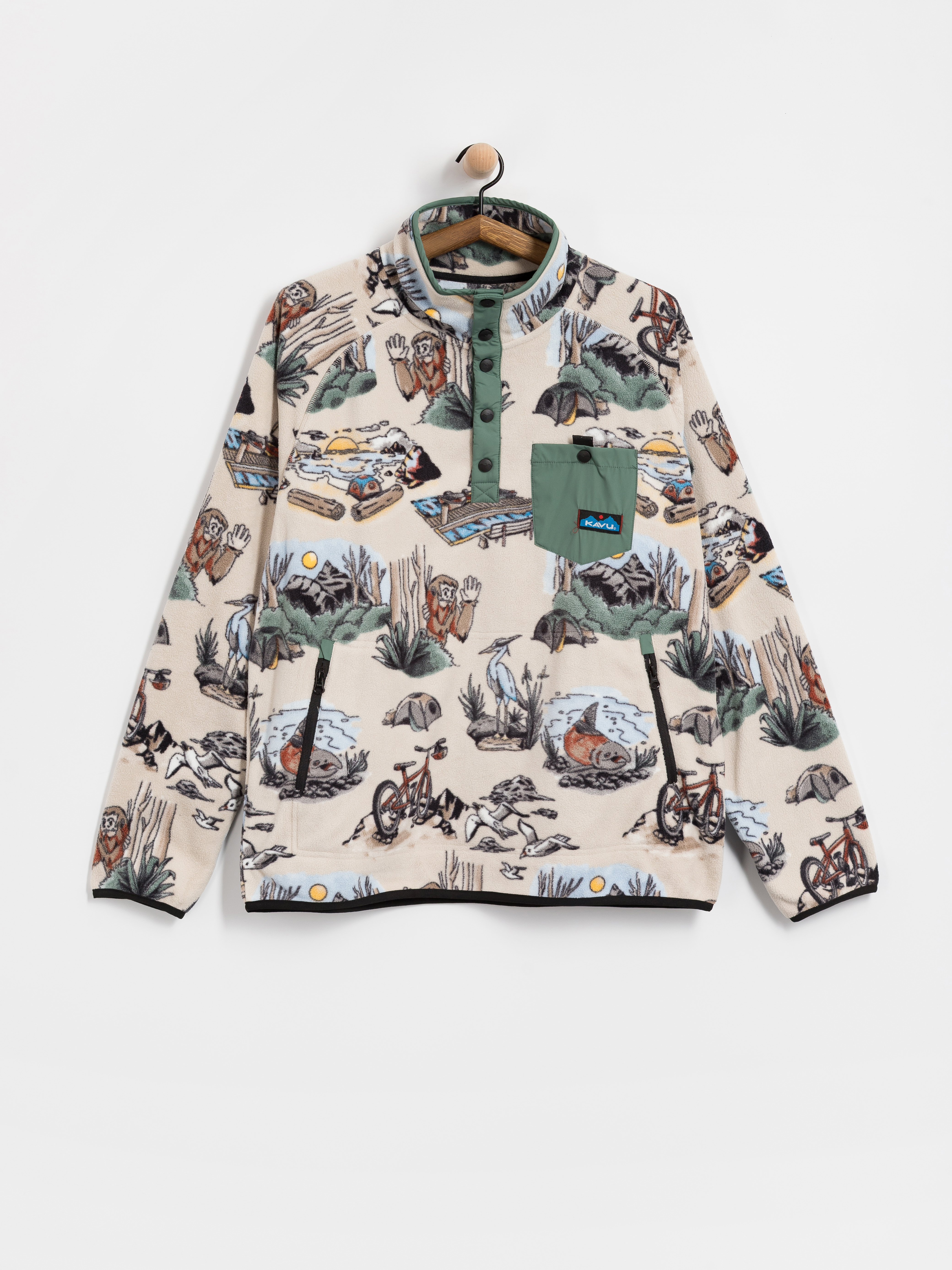 Herren Kavu Fleece Jacke Teannaway (places to be)