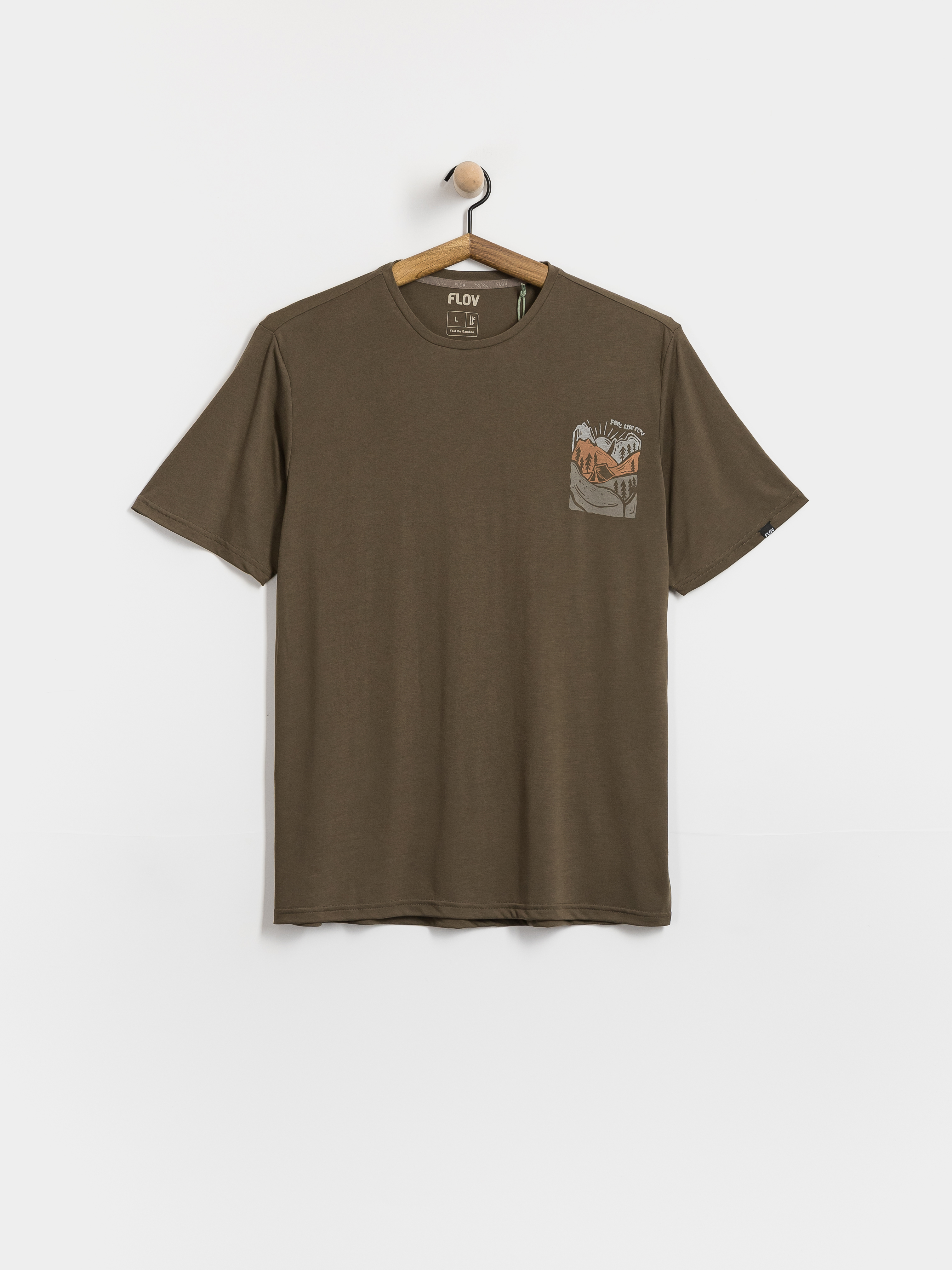 FLOV Timberon T-shirt (dark brown/orange)