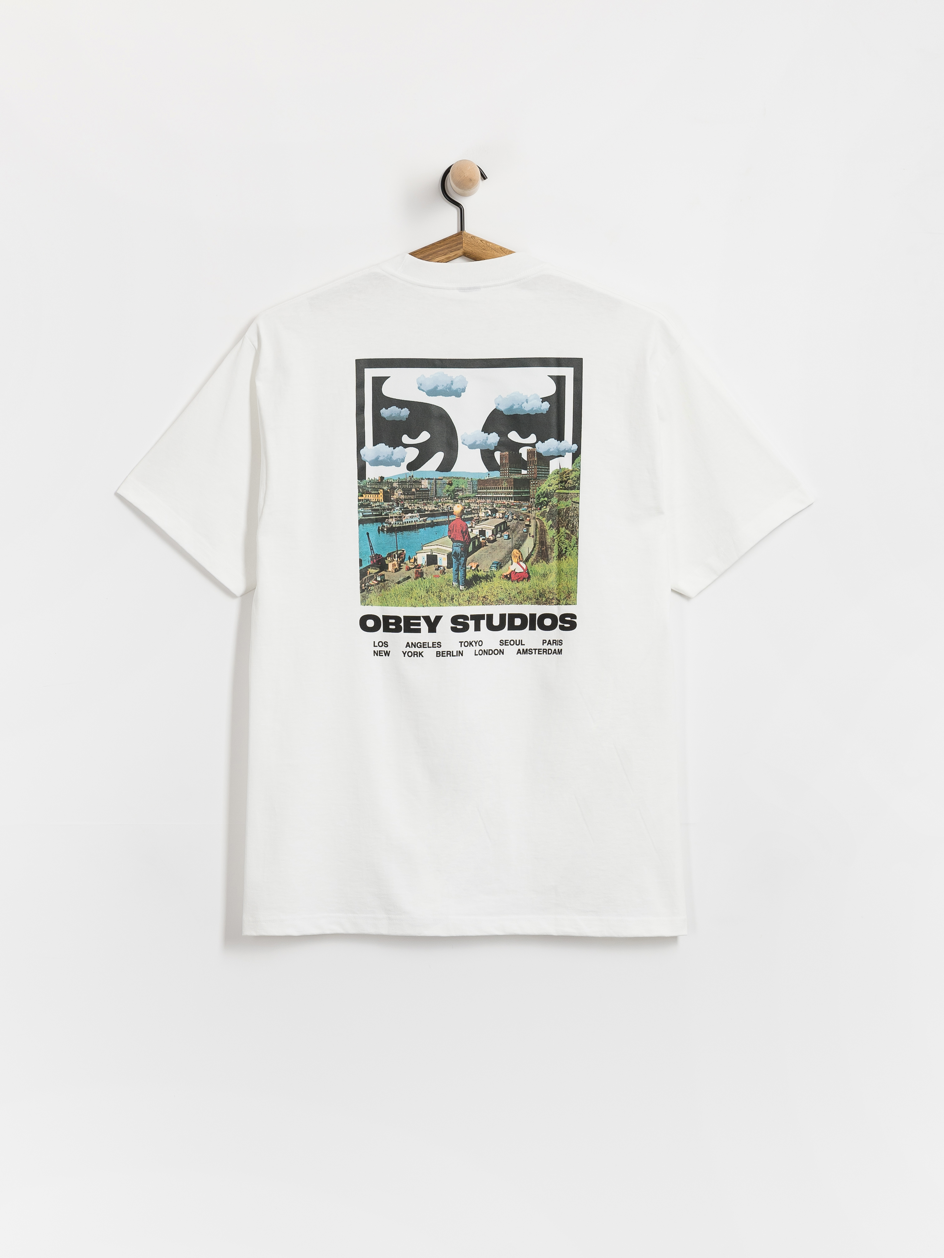 OBEY T-Shirt Sky Face (white)