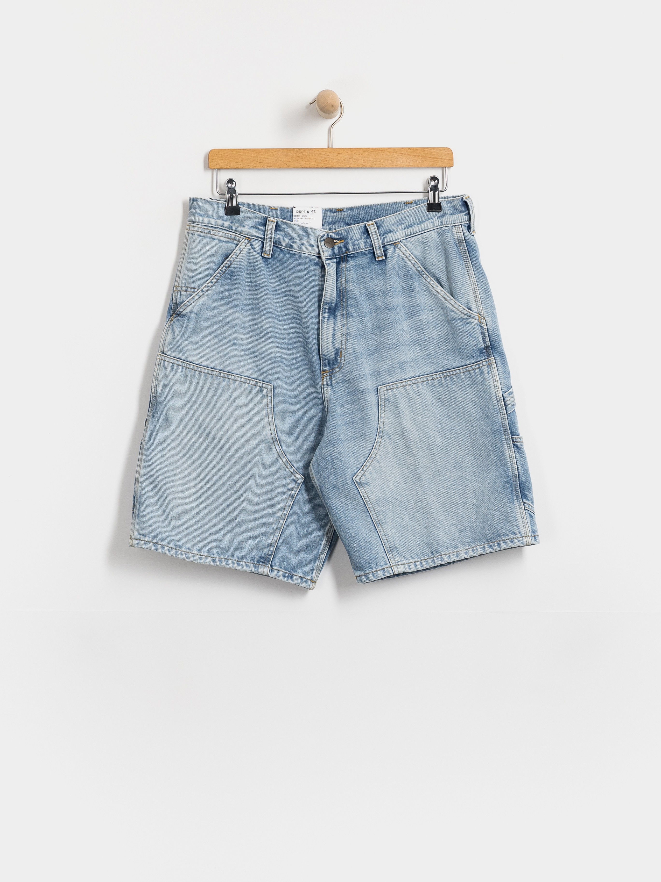 Carhartt WIP Shorts Double Knee (blue heavy worn bleached)