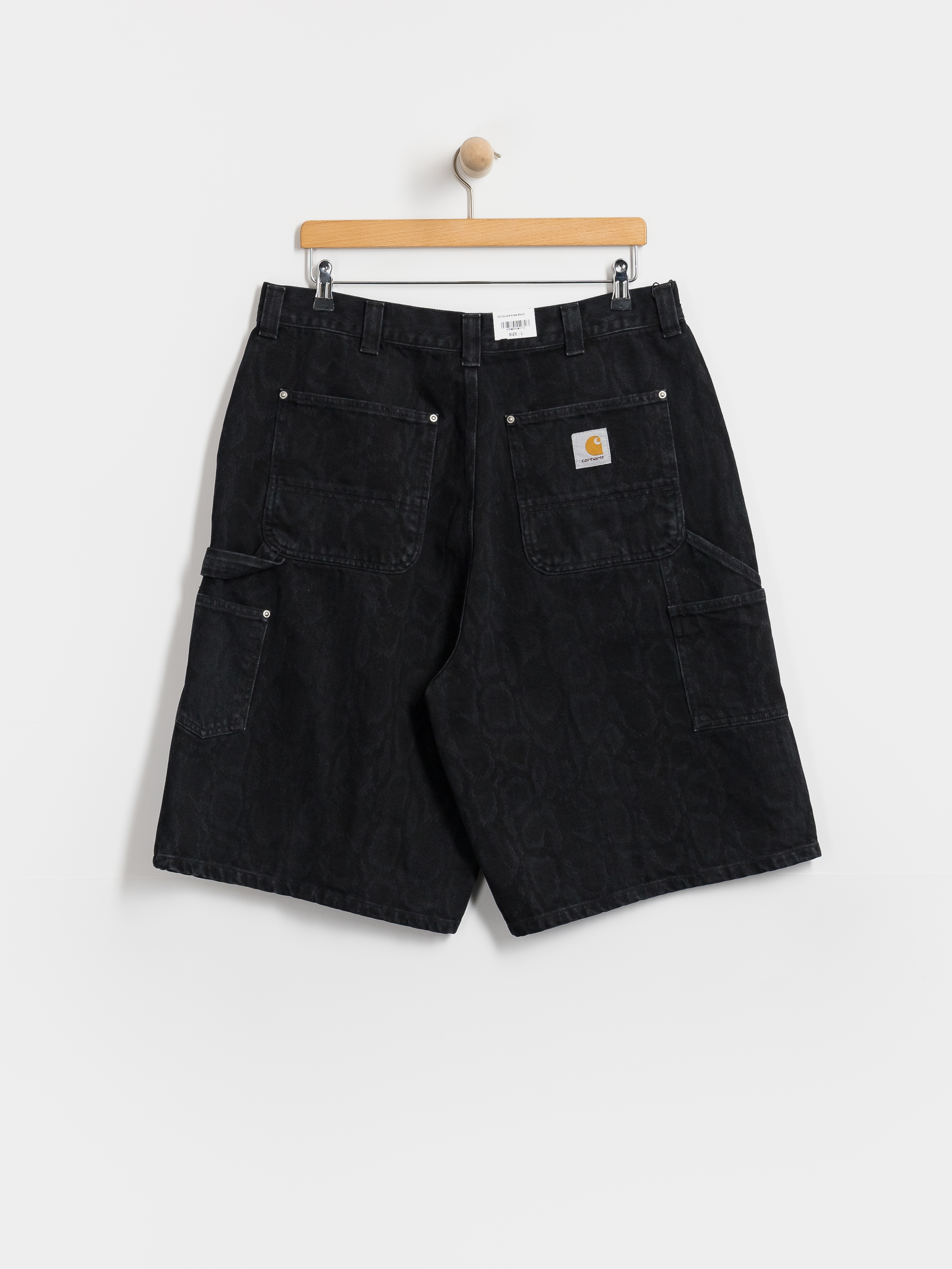 Carhartt WIP Shorts OG Double Knee - black, camo (snake camo/black)