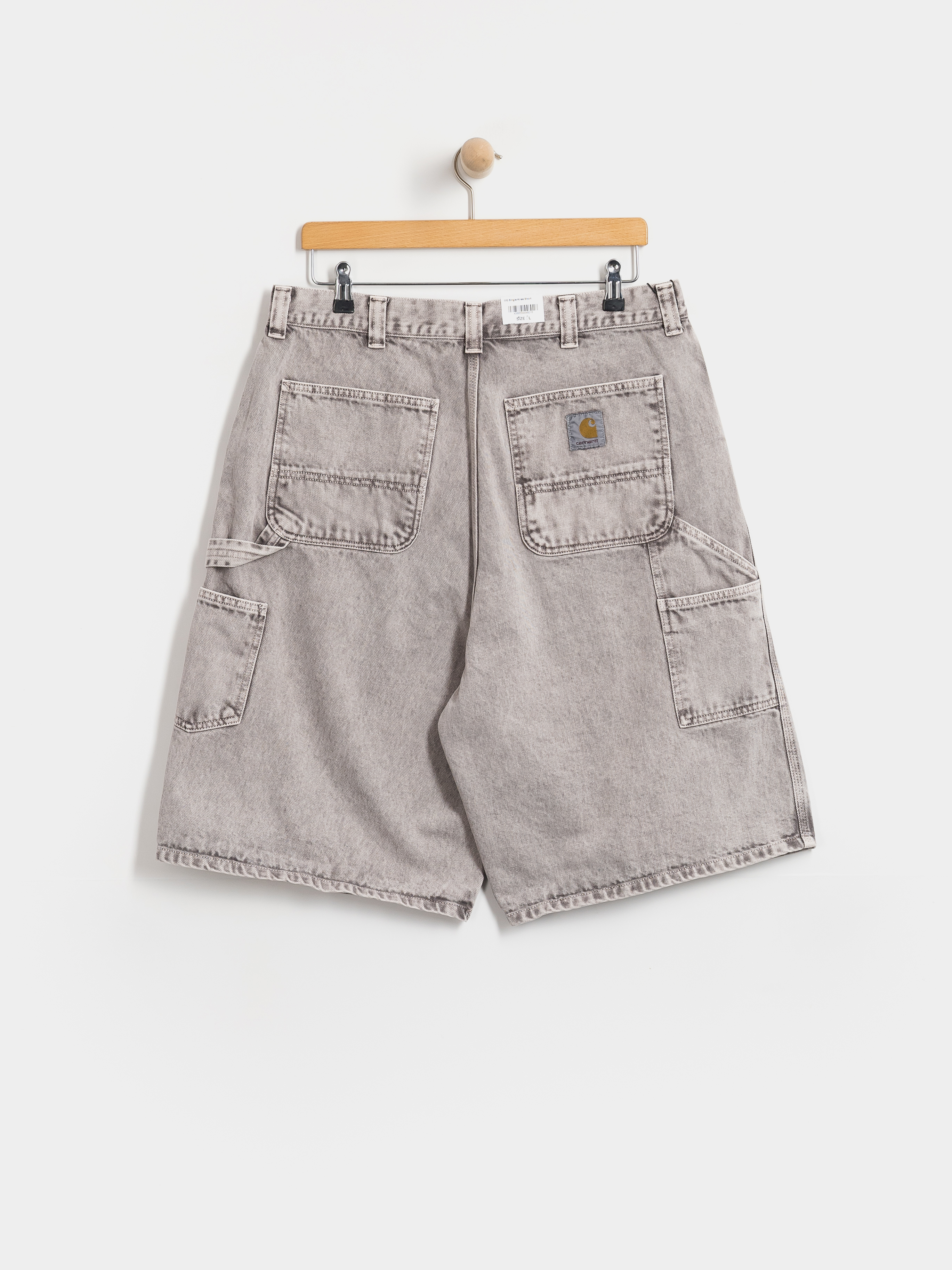 Carhartt WIP OG Single Knee Shorts (shale chalk wash)