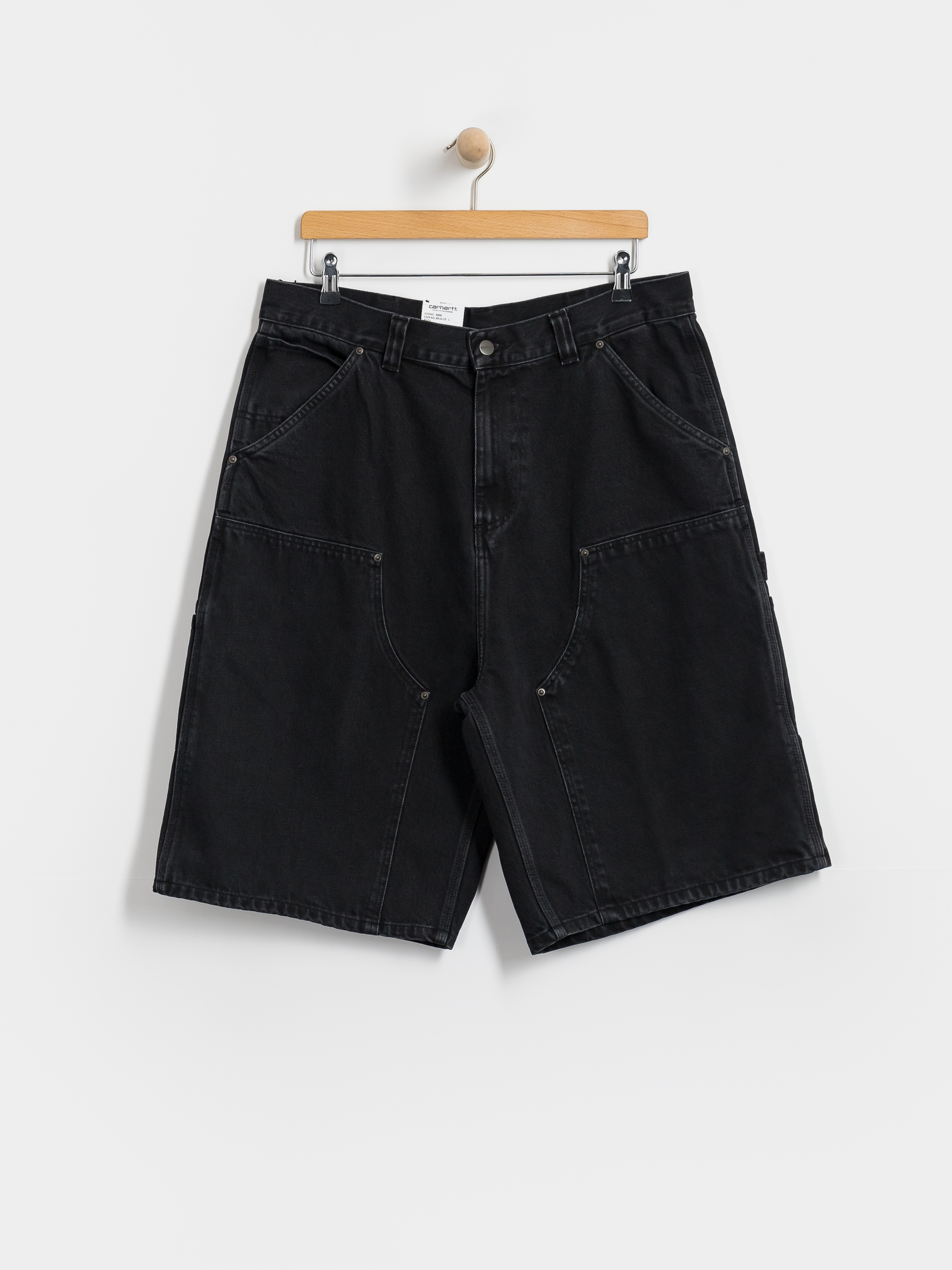 Carhartt WIP OG Double Knee Shorts (black stone washed)
