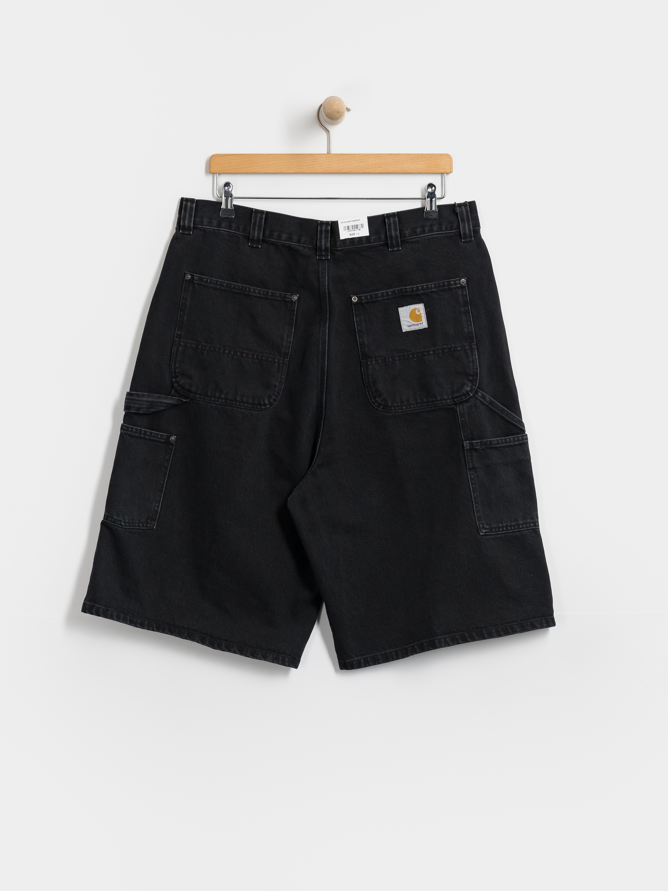 Carhartt WIP OG Double Knee Shorts (black stone washed)