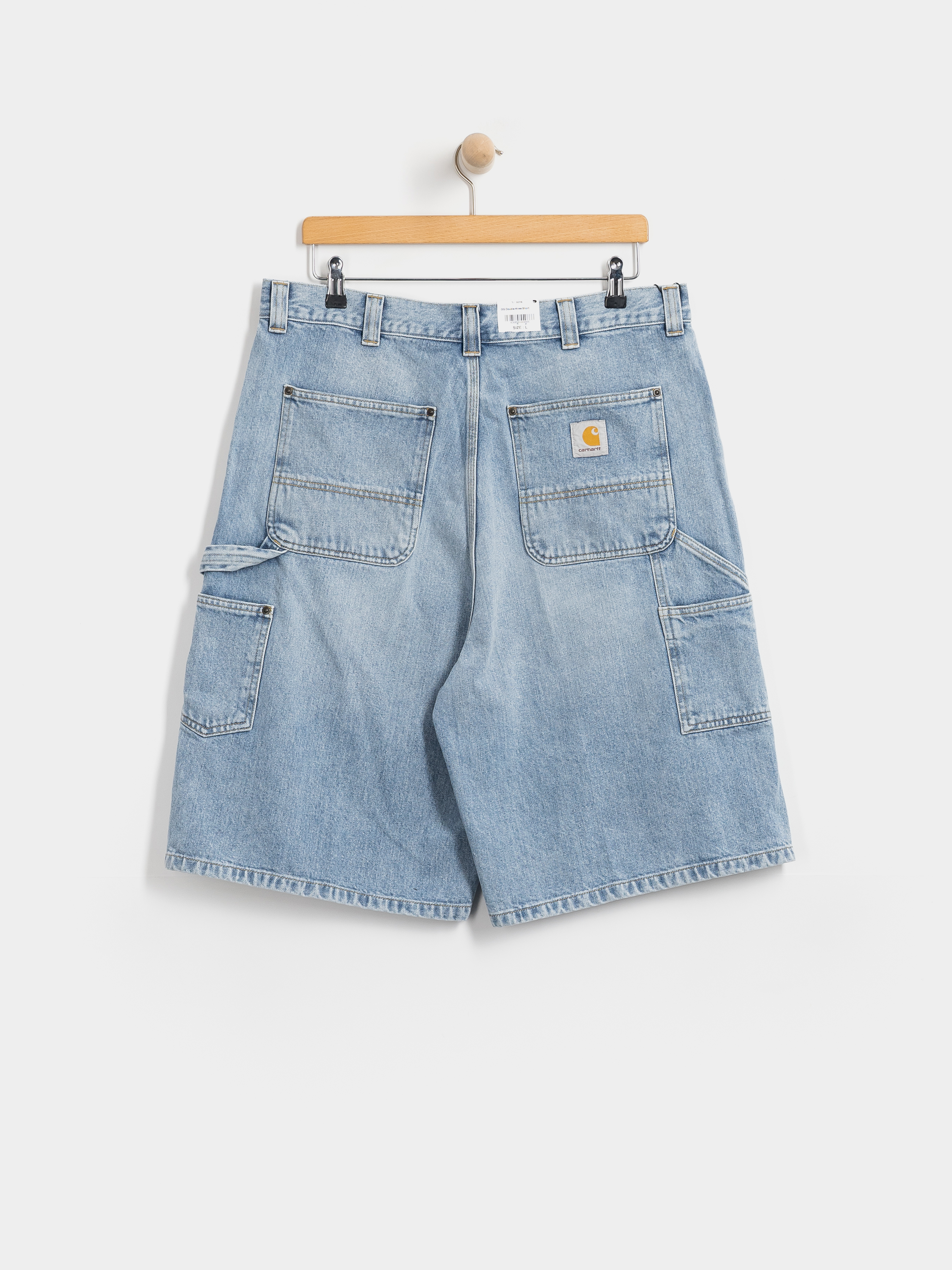 Carhartt WIP OG Double Knee Shorts (blue heavy worn bleached)