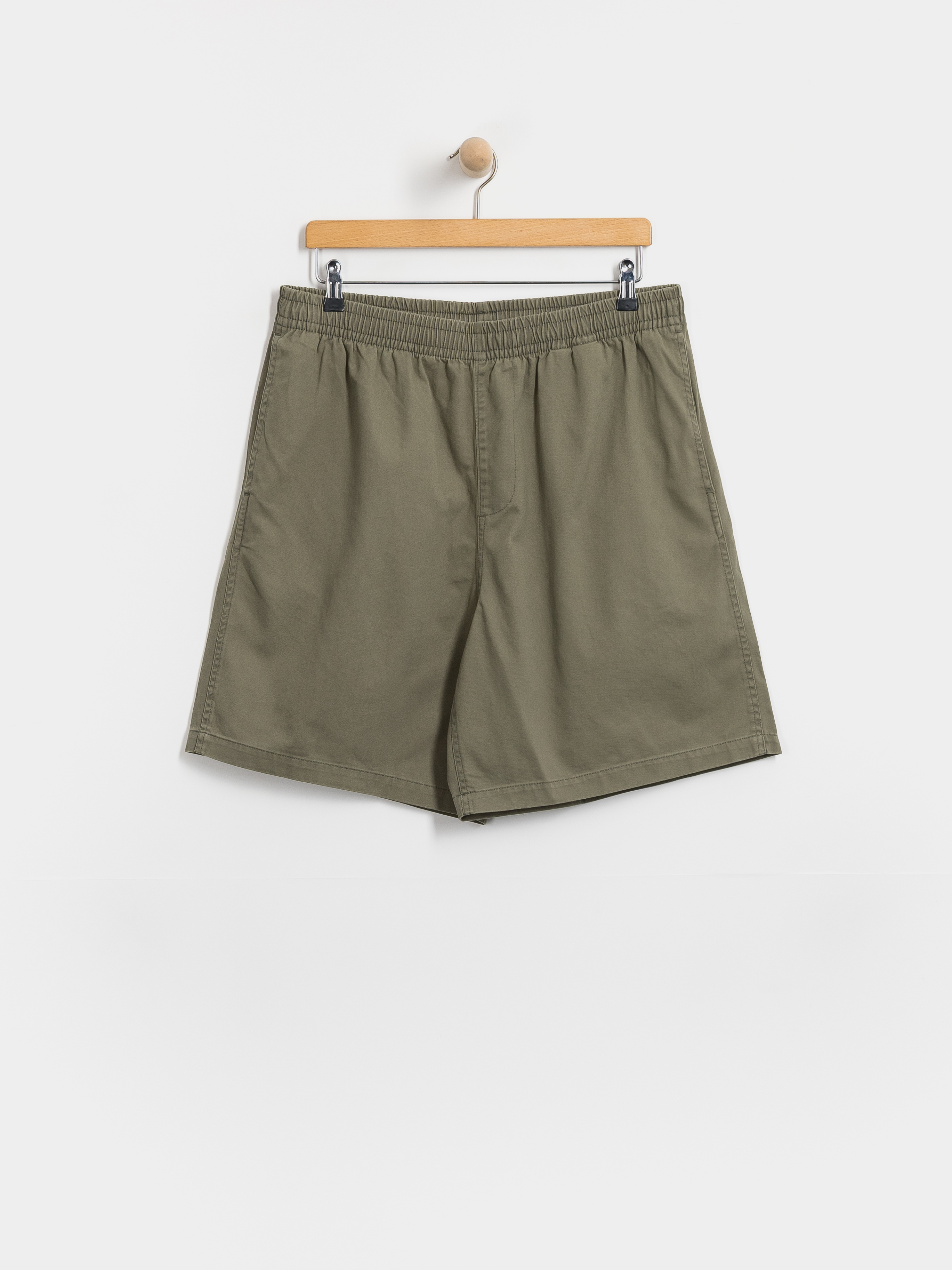 OBEY Theo Easy Shorts (smokey olive faded wash)