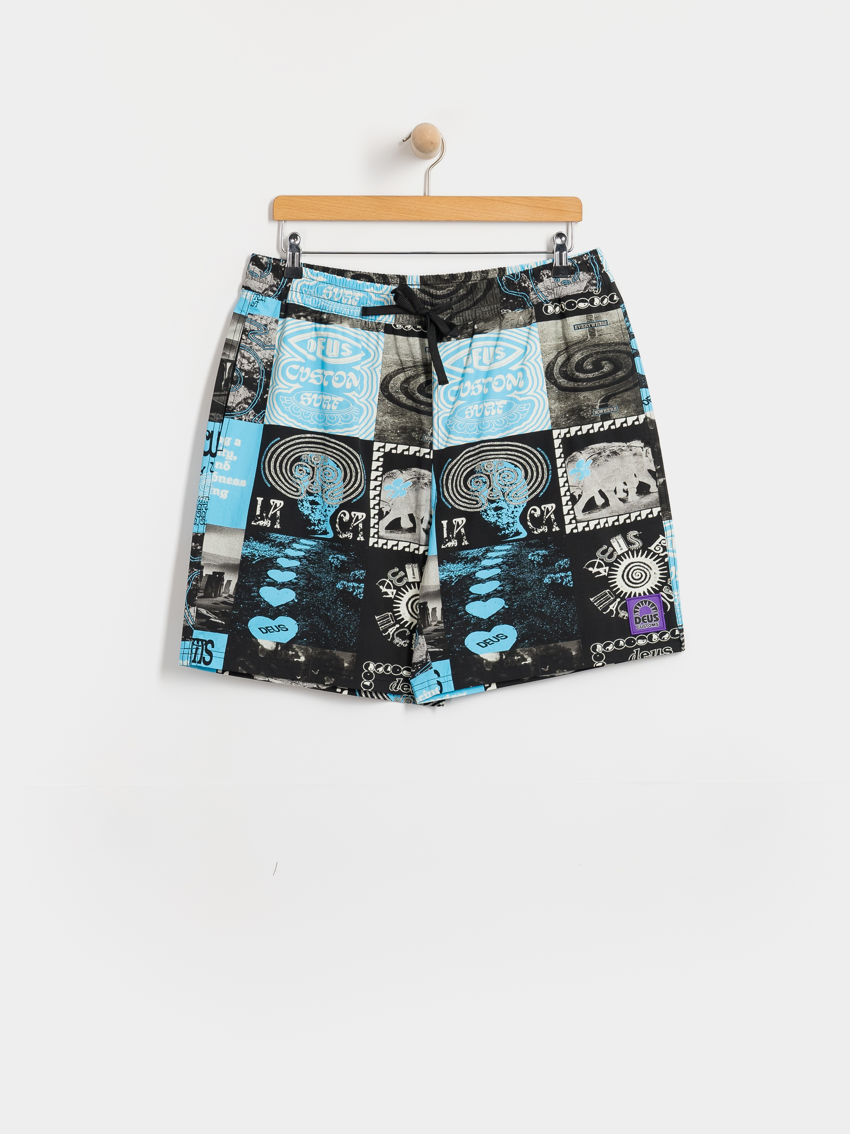 Deus Ex Machina Washed Away Swim Shorts (caviar)