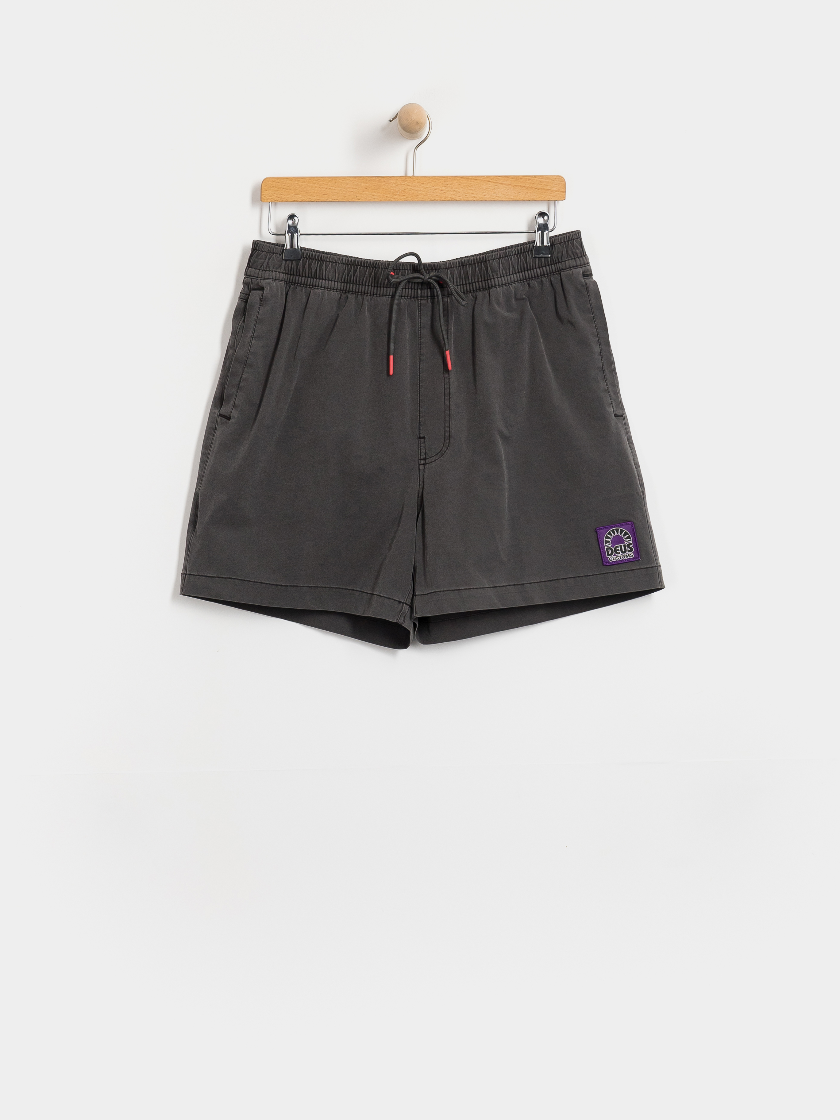 Deus Ex Machina Sandbar Garment Dyed Mesh Shorts (anthracite)