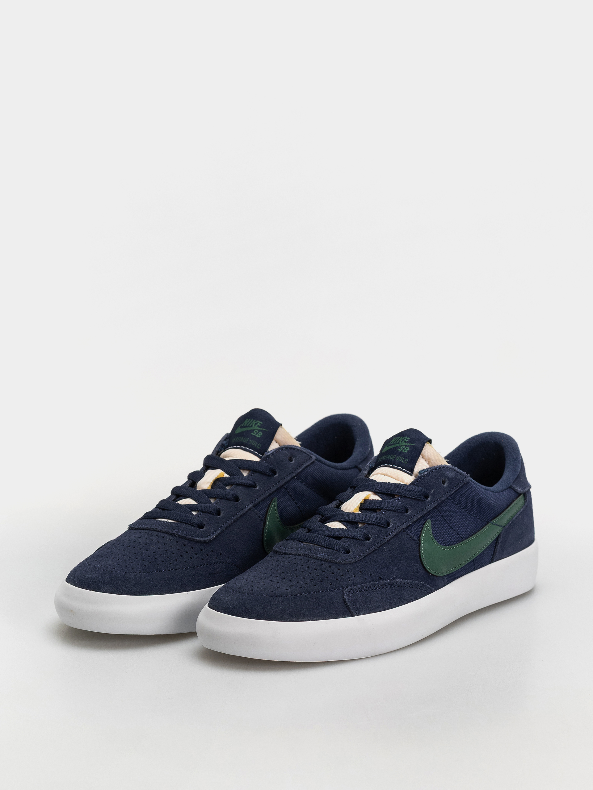 Nike SB Heritage Vulc Shoes (midnight navy/noble green midnight navy)