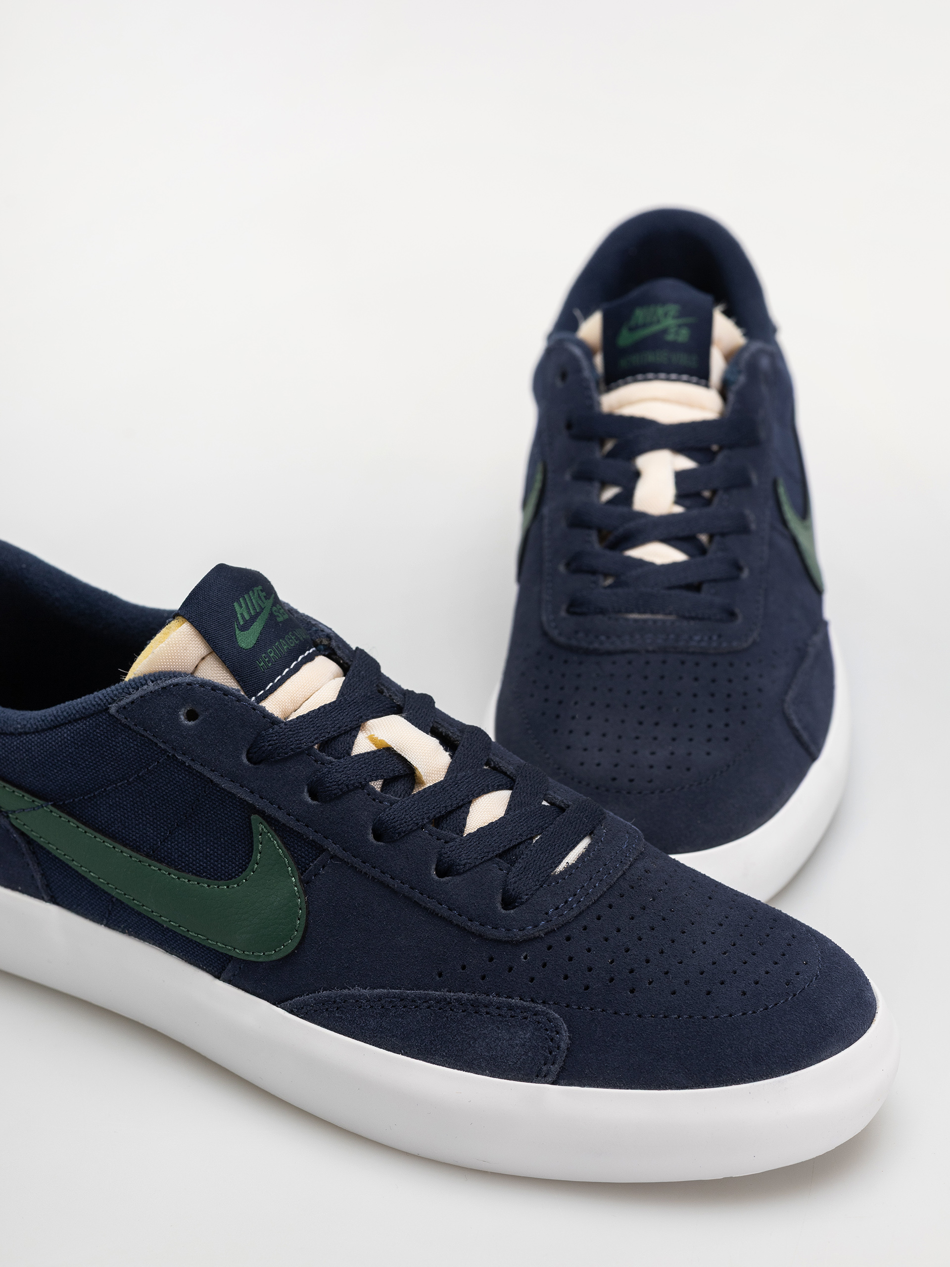 Nike SB Heritage Vulc Shoes (midnight navy/noble green midnight navy)
