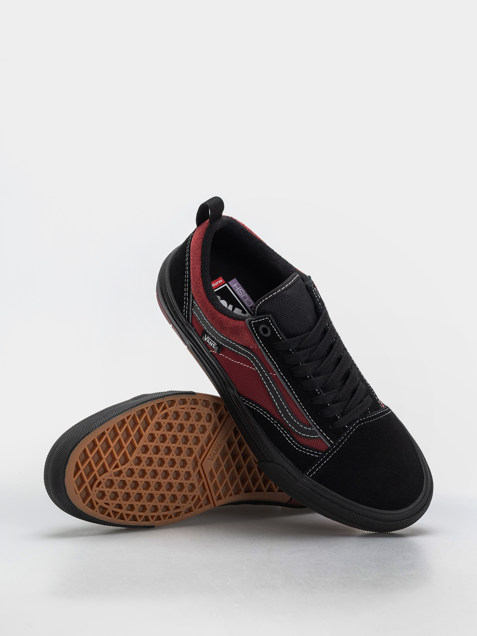 Vans Skate Old Skool Wafflecup Schuhe (black/red)