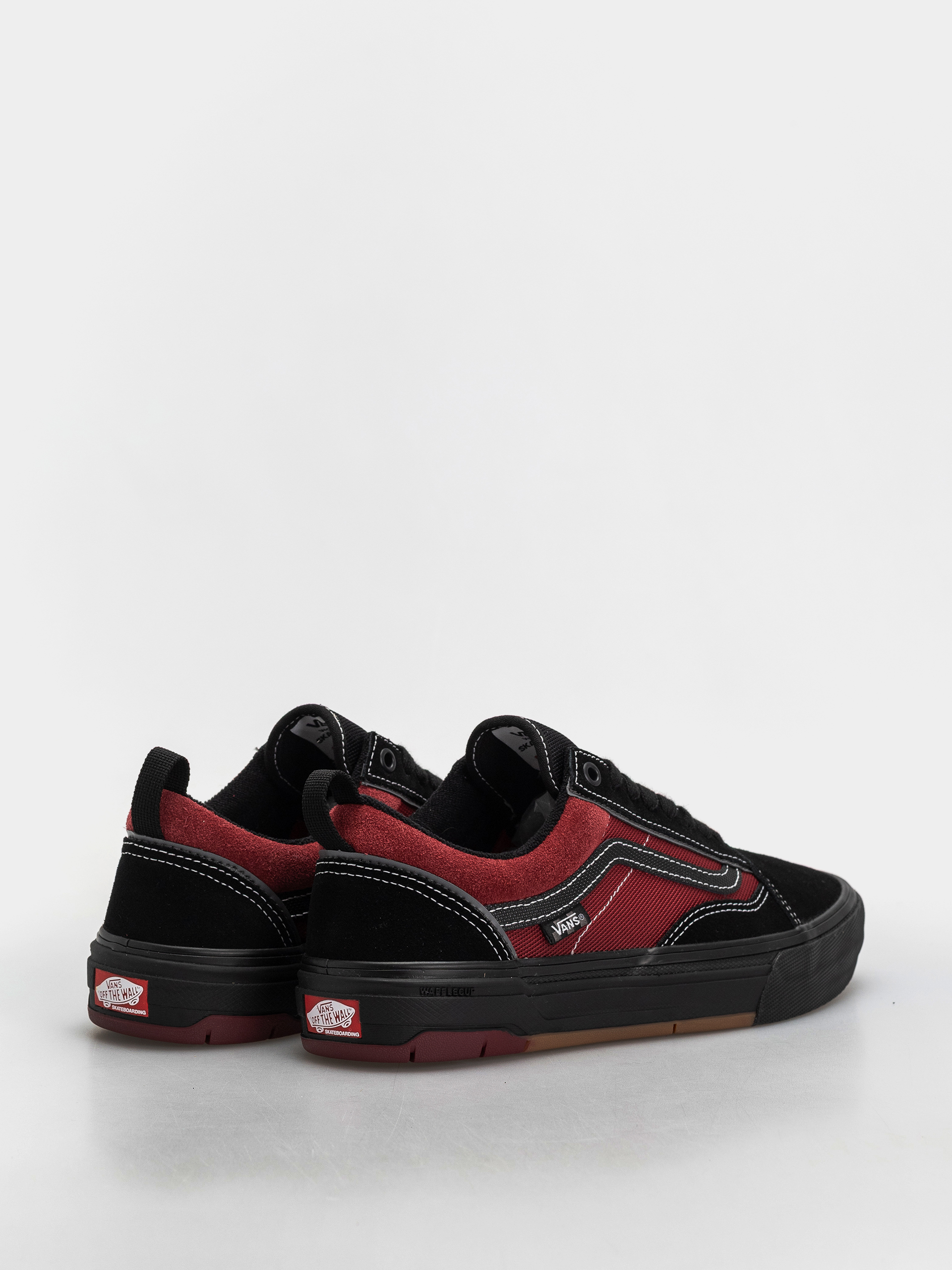 Vans Skate Old Skool Wafflecup Shoes (black/red)