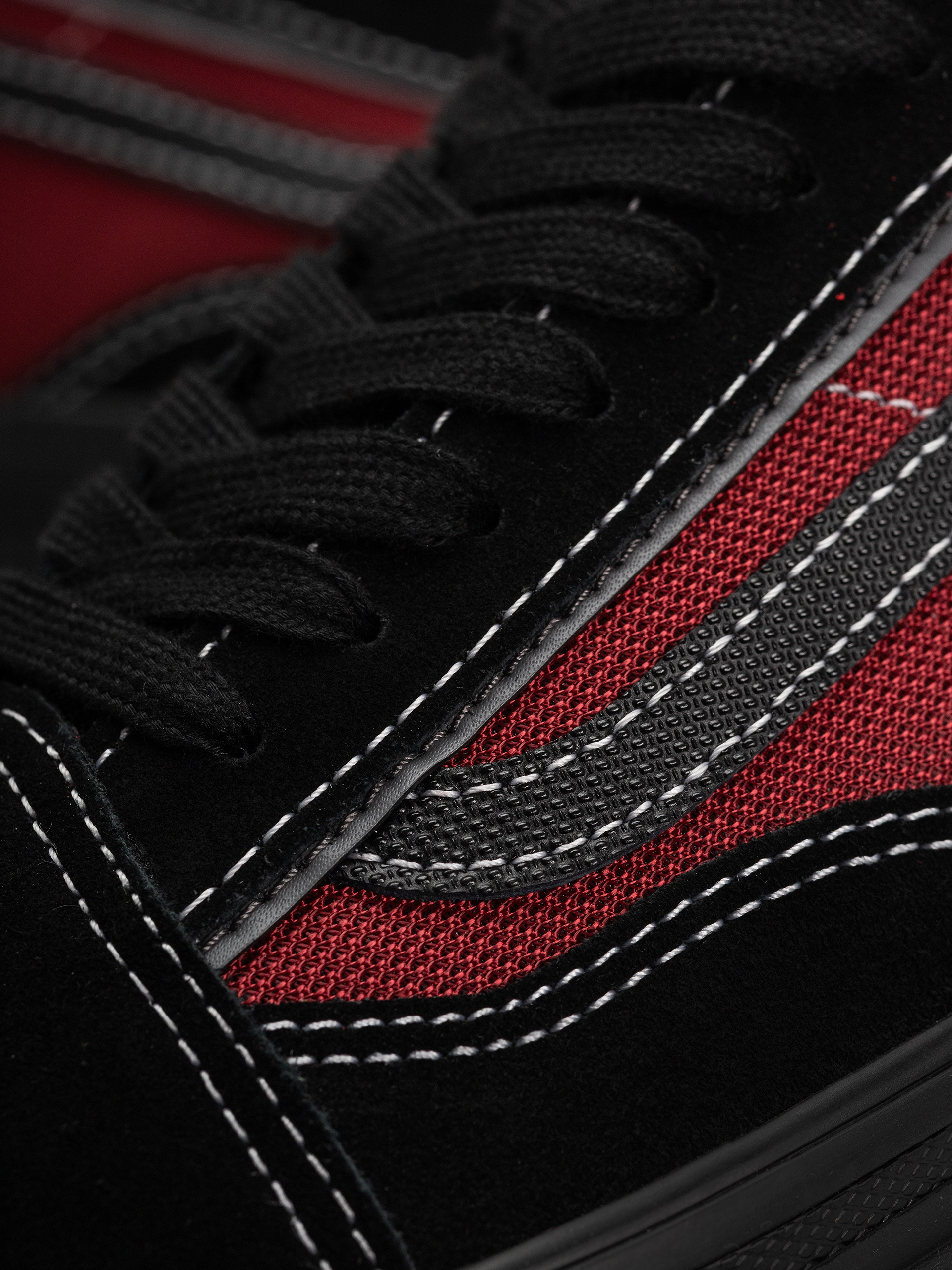 Vans Skate Old Skool Wafflecup Shoes (black/red)