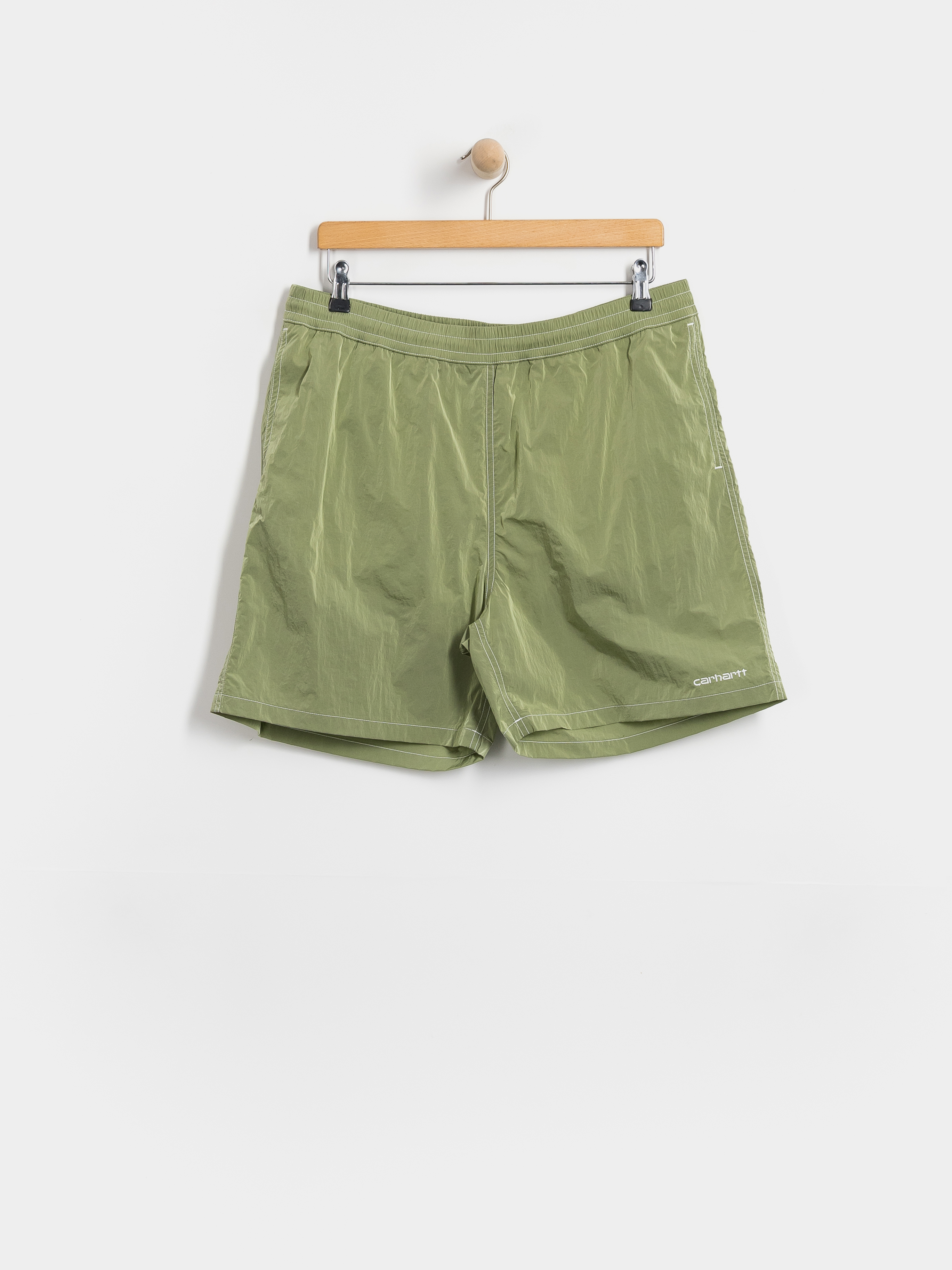 Carhartt WIP Canby Swim Shorts (gentle green/white)