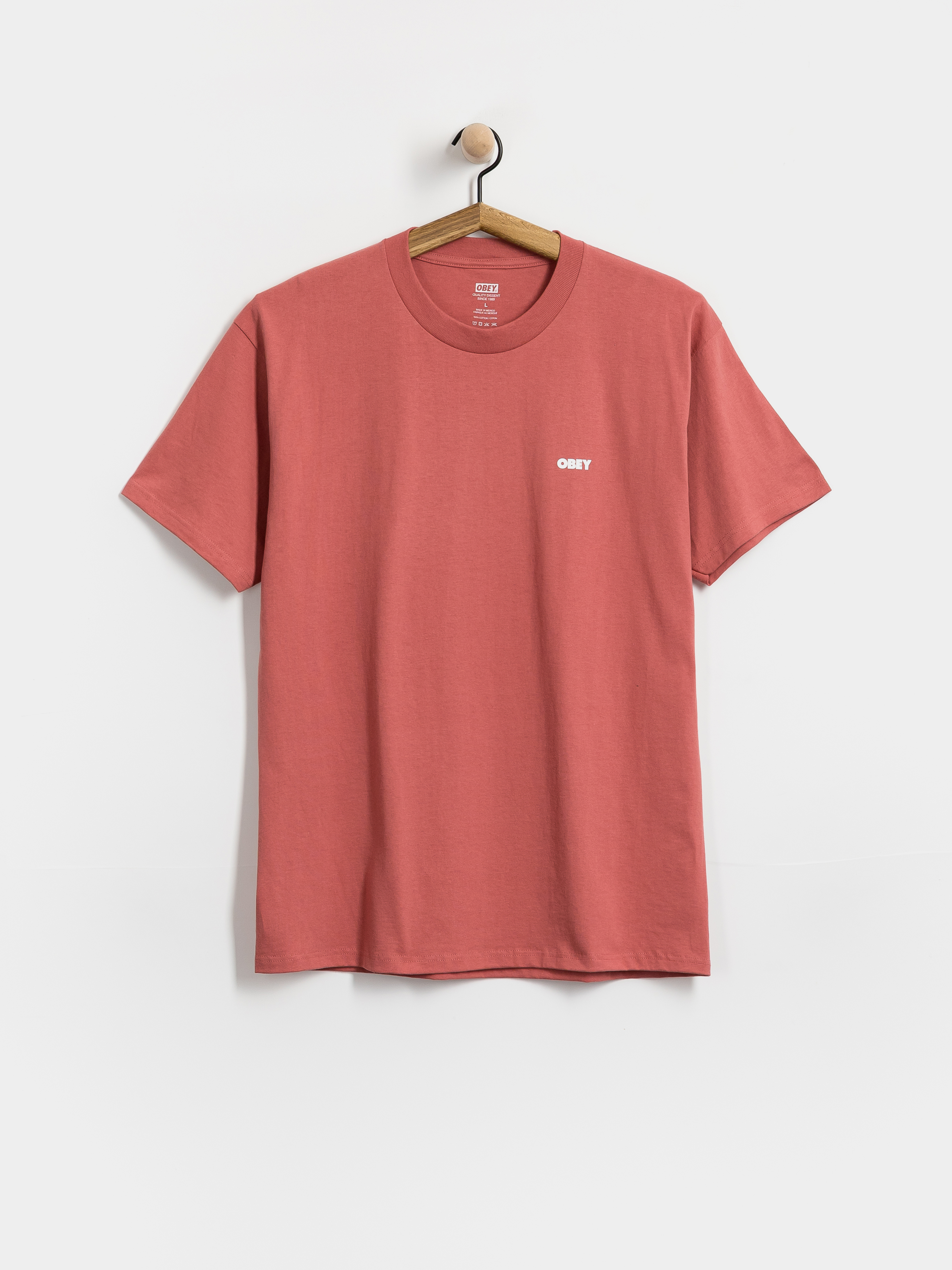 OBEY Peep Hole T-Shirt (mineral red)