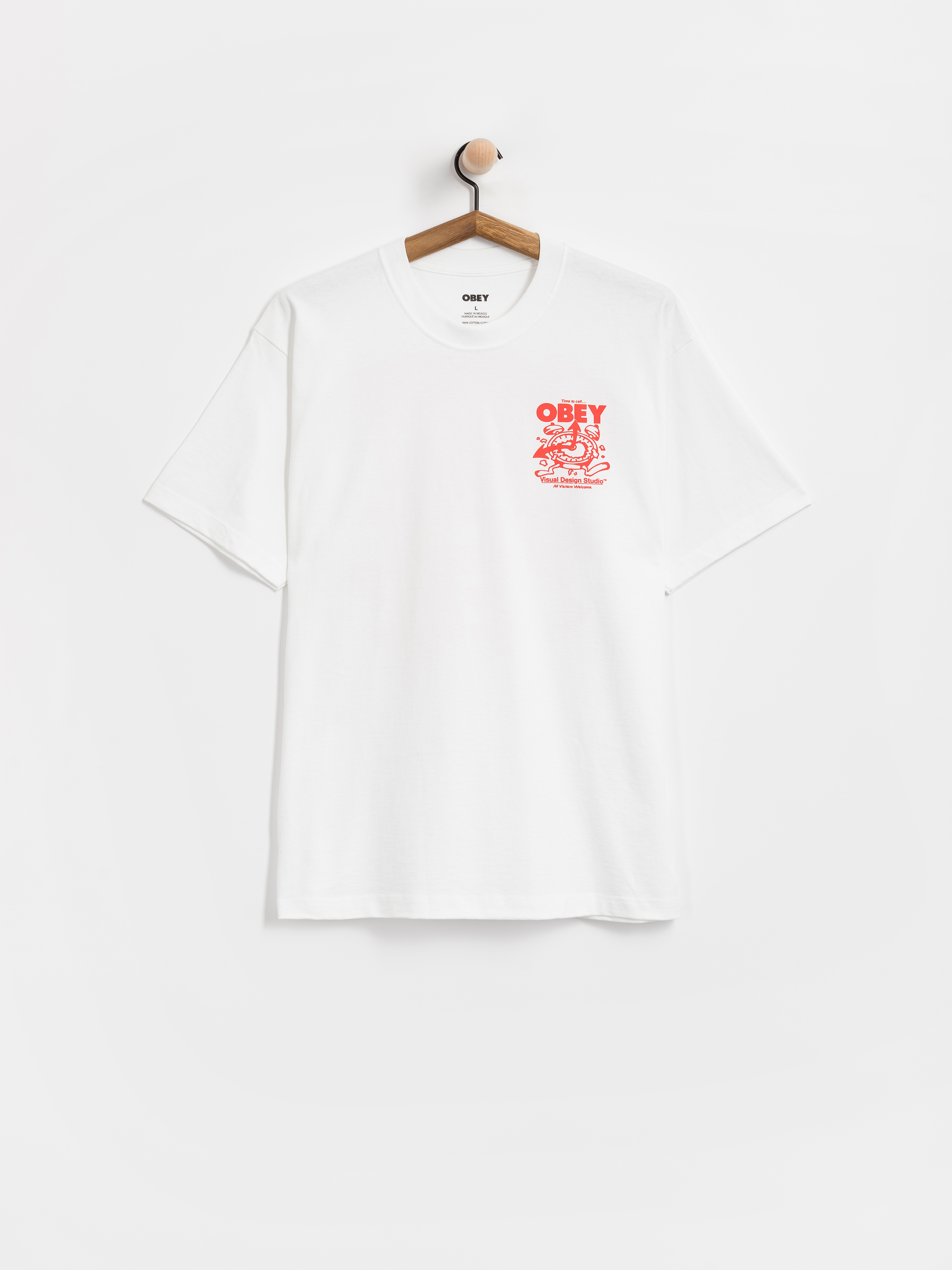 OBEY Time To Call Obey T-Shirt (white)