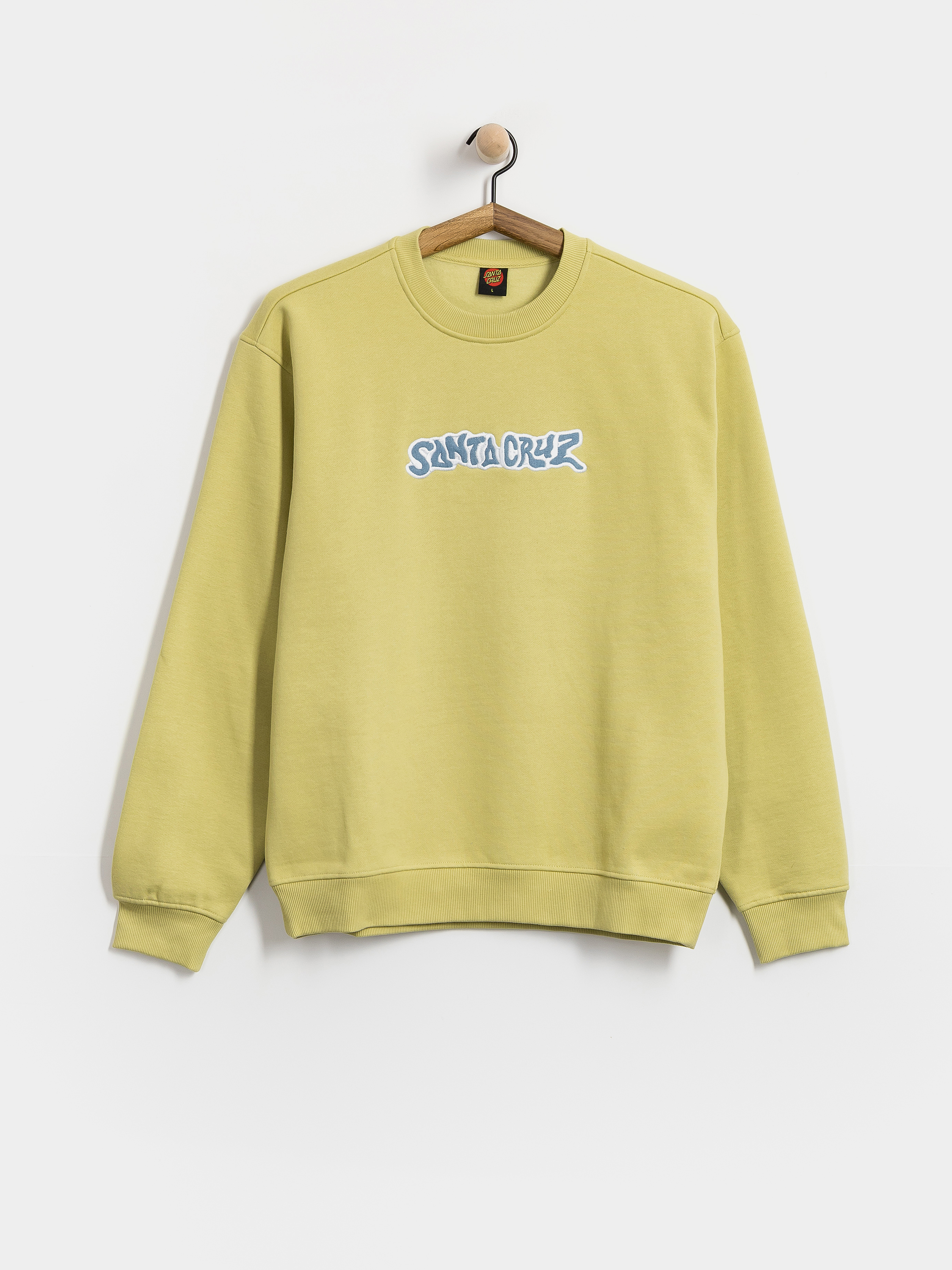 Santa Cruz Patch Strip Sweatshirt (faded khaki)