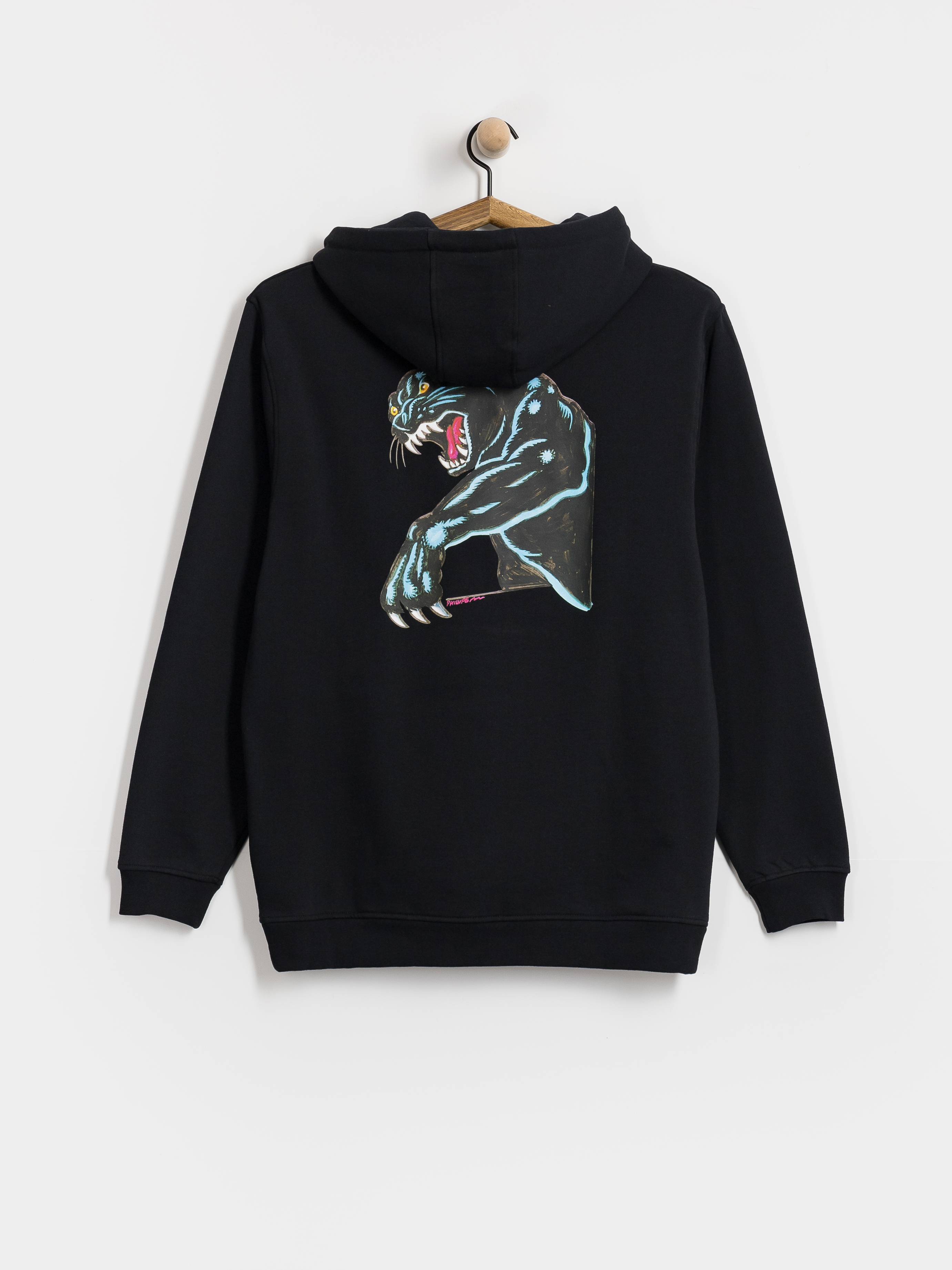 Santa Cruz Natas Sketch Panther HD Hoodie - black (black)