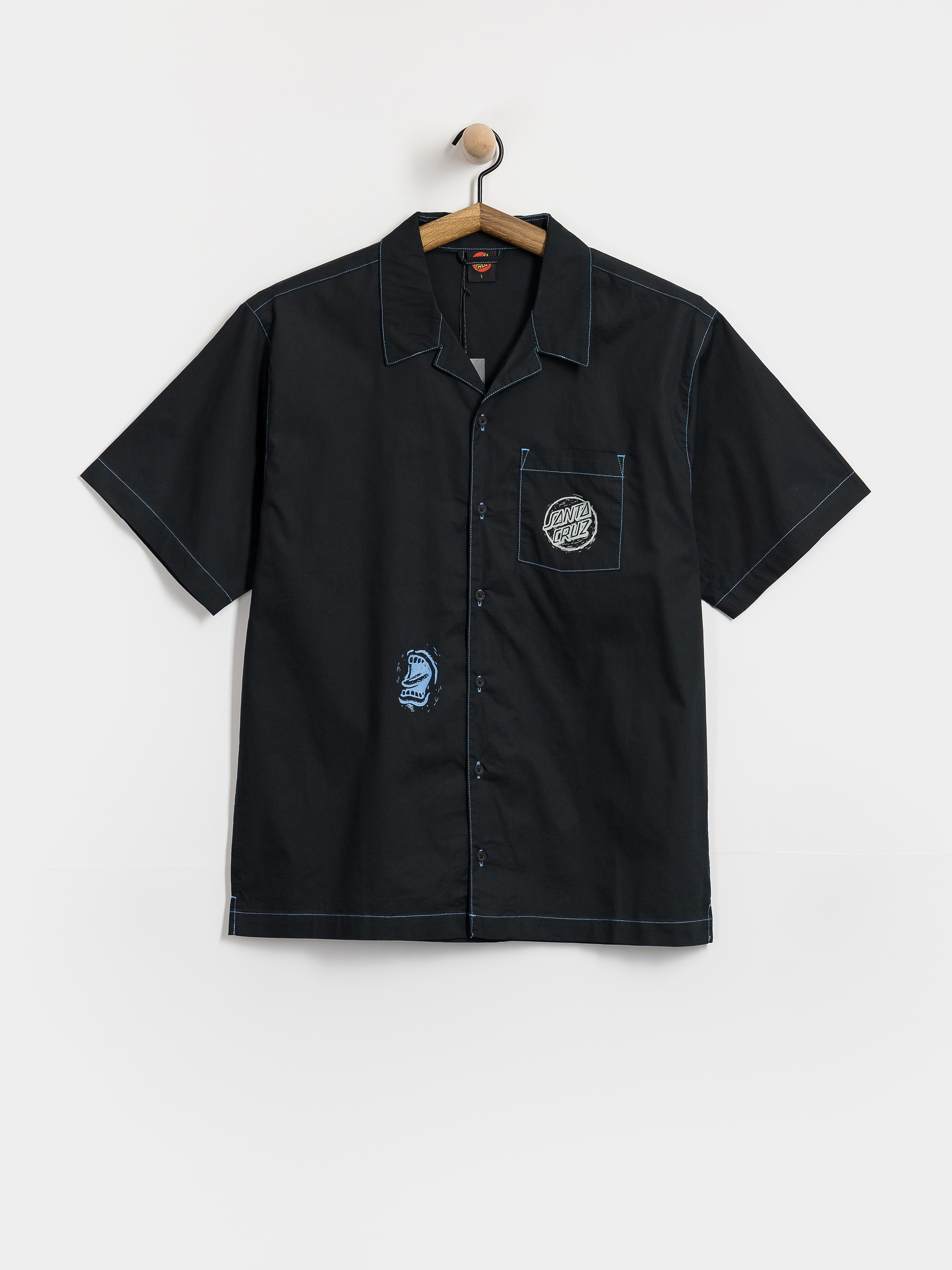 Santa Cruz Stamped Hemd (black)