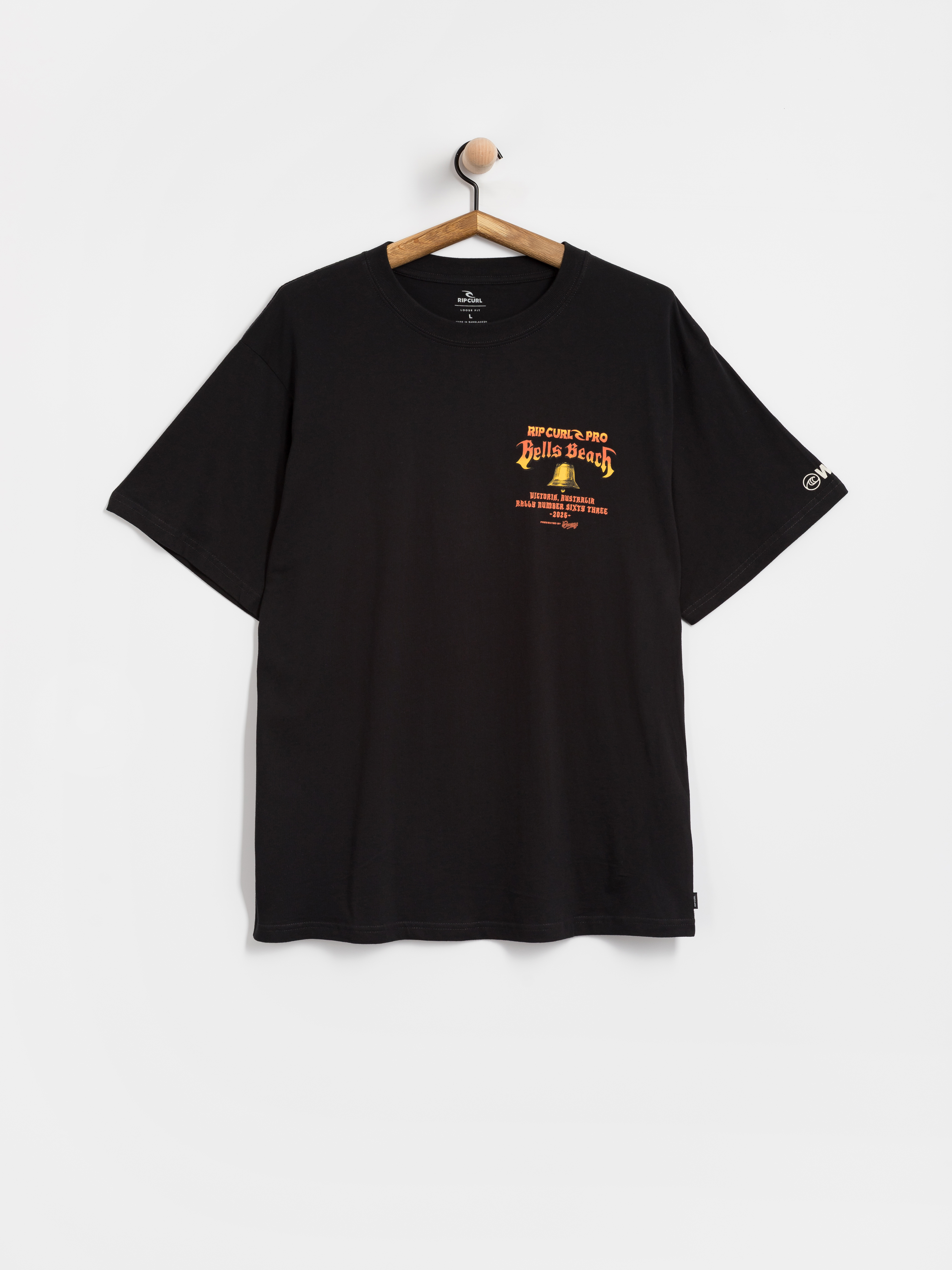 Rip Curl Bells Pro 26 Bell Logo T-Shirt (black)