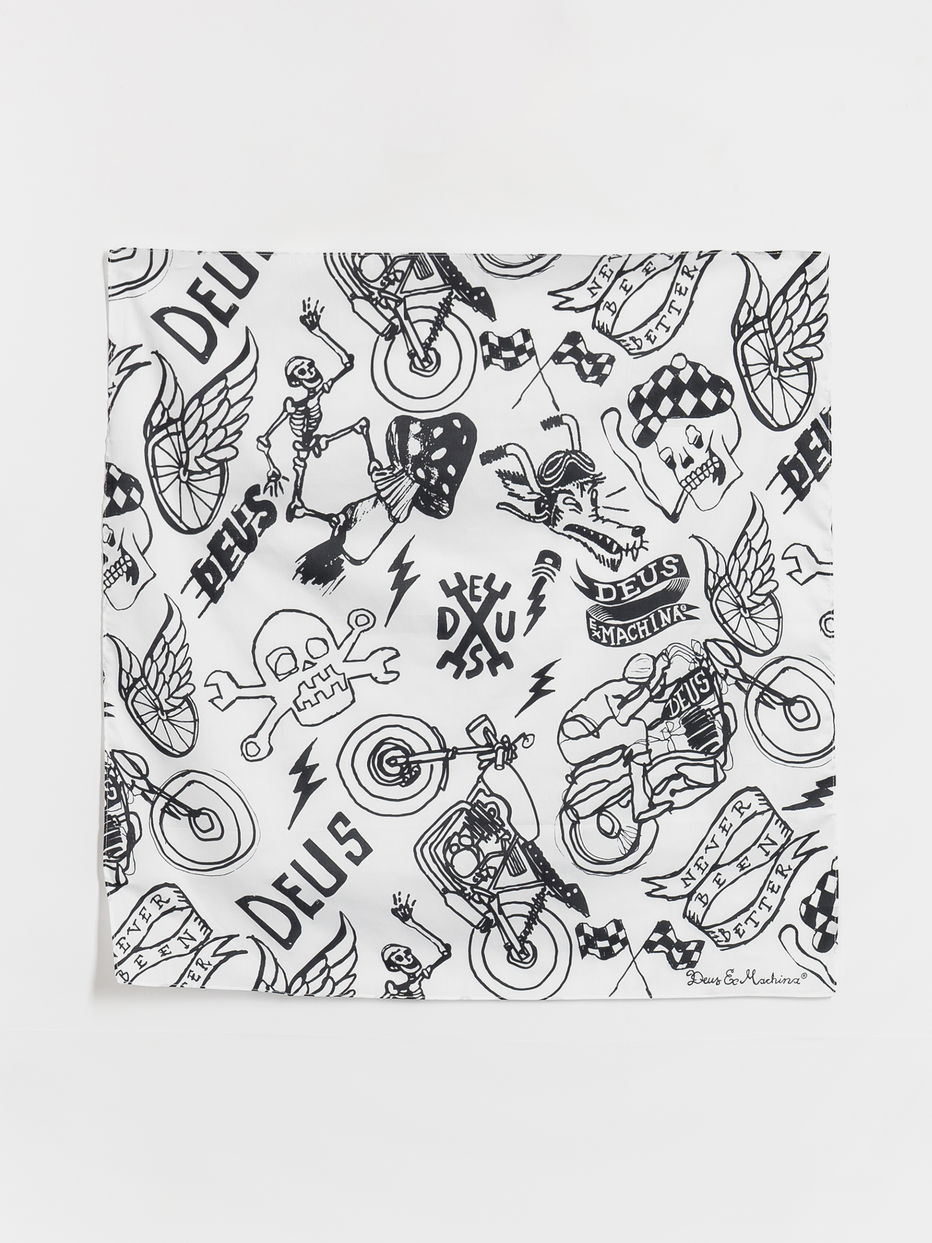 Deus Ex Machina Doodle Bandana - white (white)