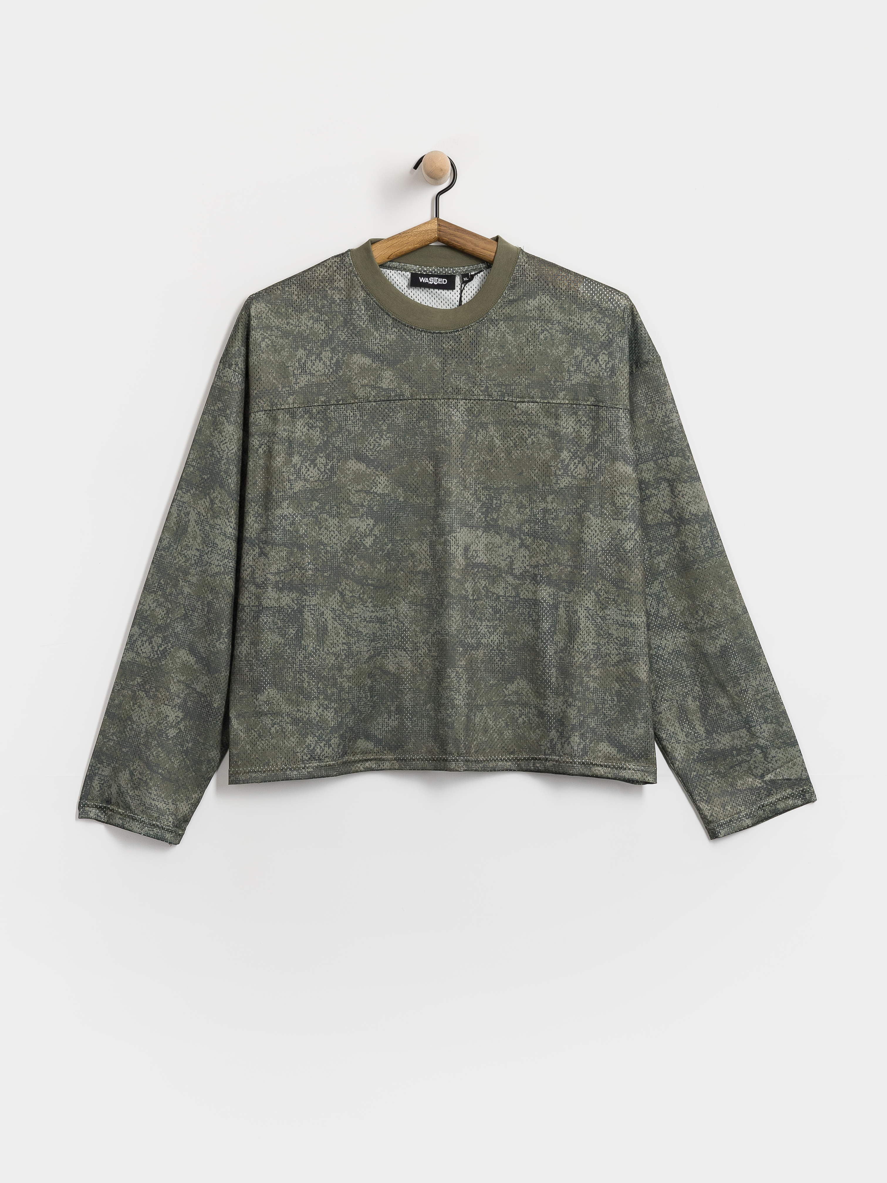 Wasted Paris Longsleeve Swarm Mesh (olive khaki camo)