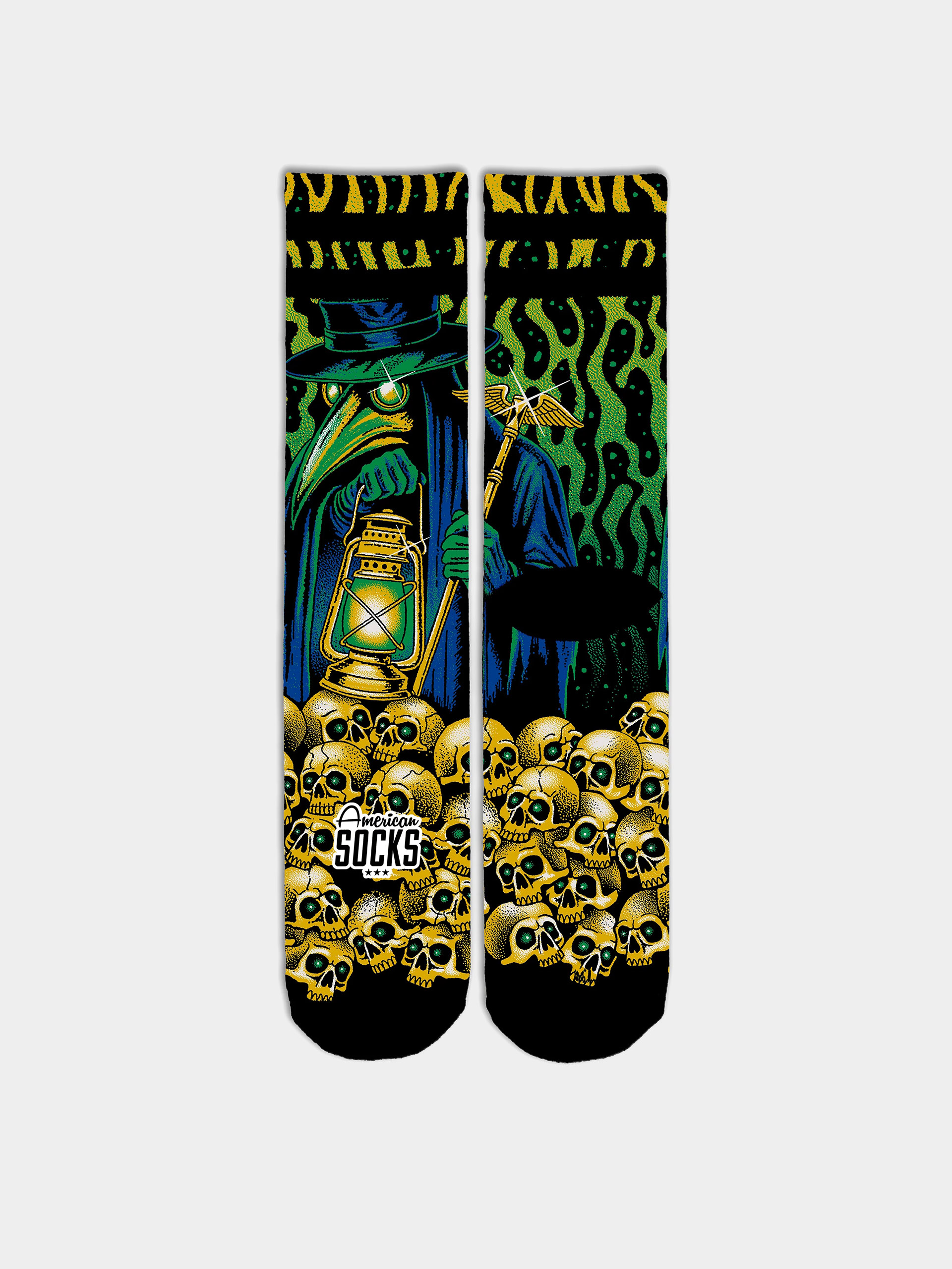 American Socks Socken Black Plague